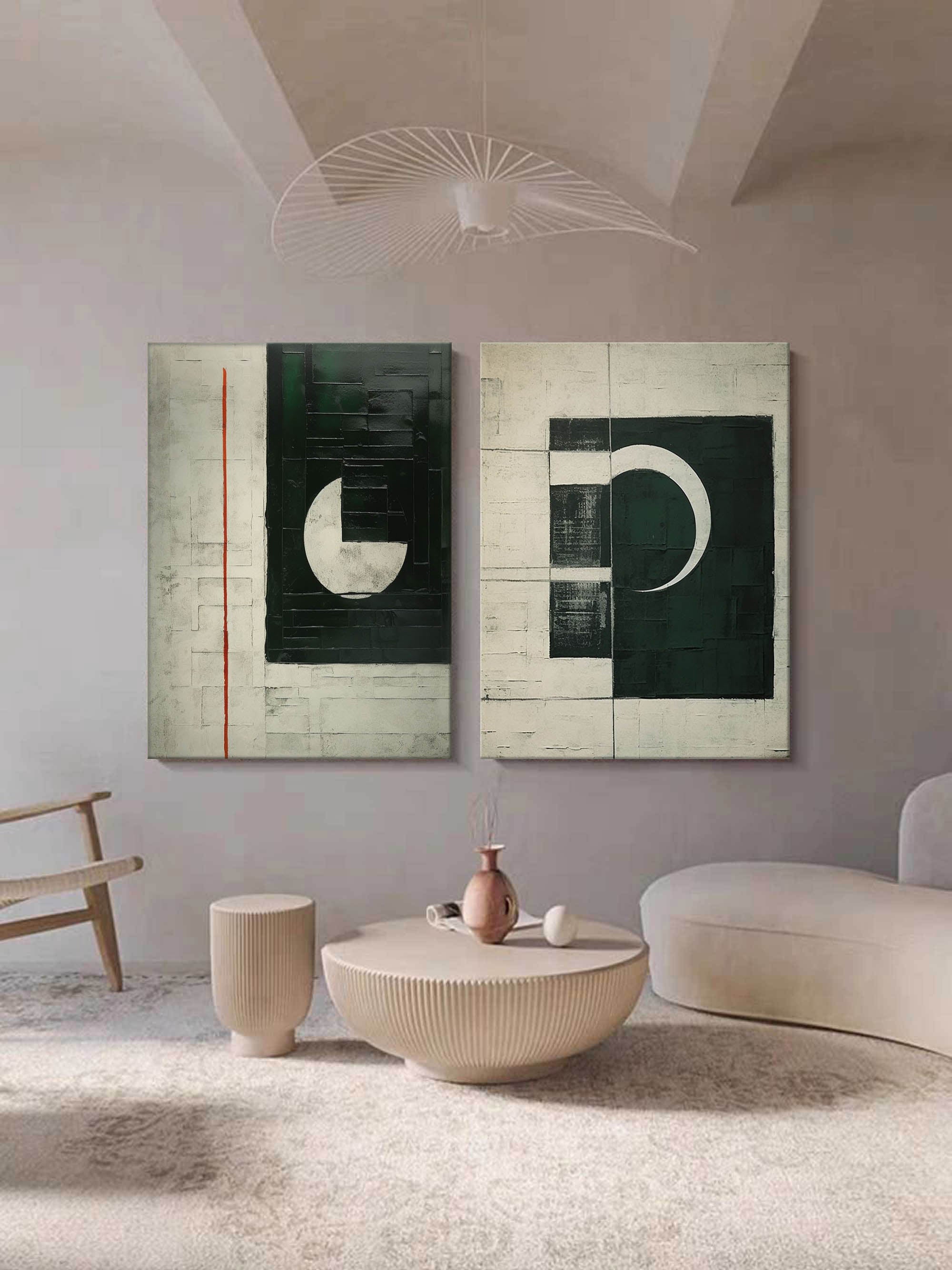 Abstract Painting Set Of 2 SP150 - Neutralighting