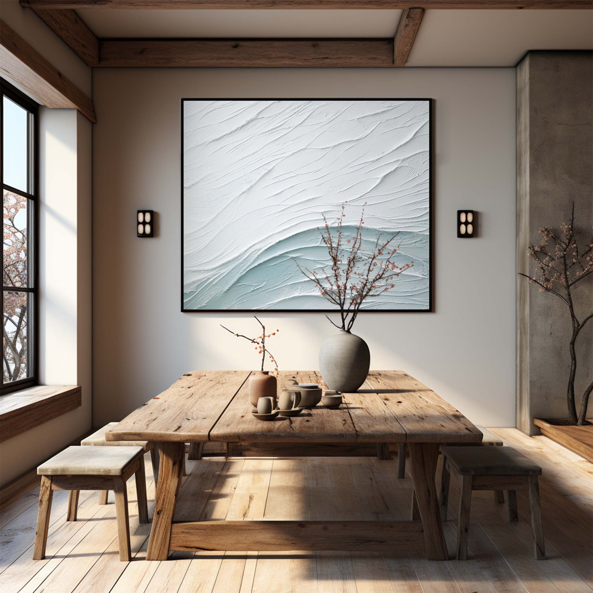 Plaster Art Texture Painting SG231 - Neutralighting