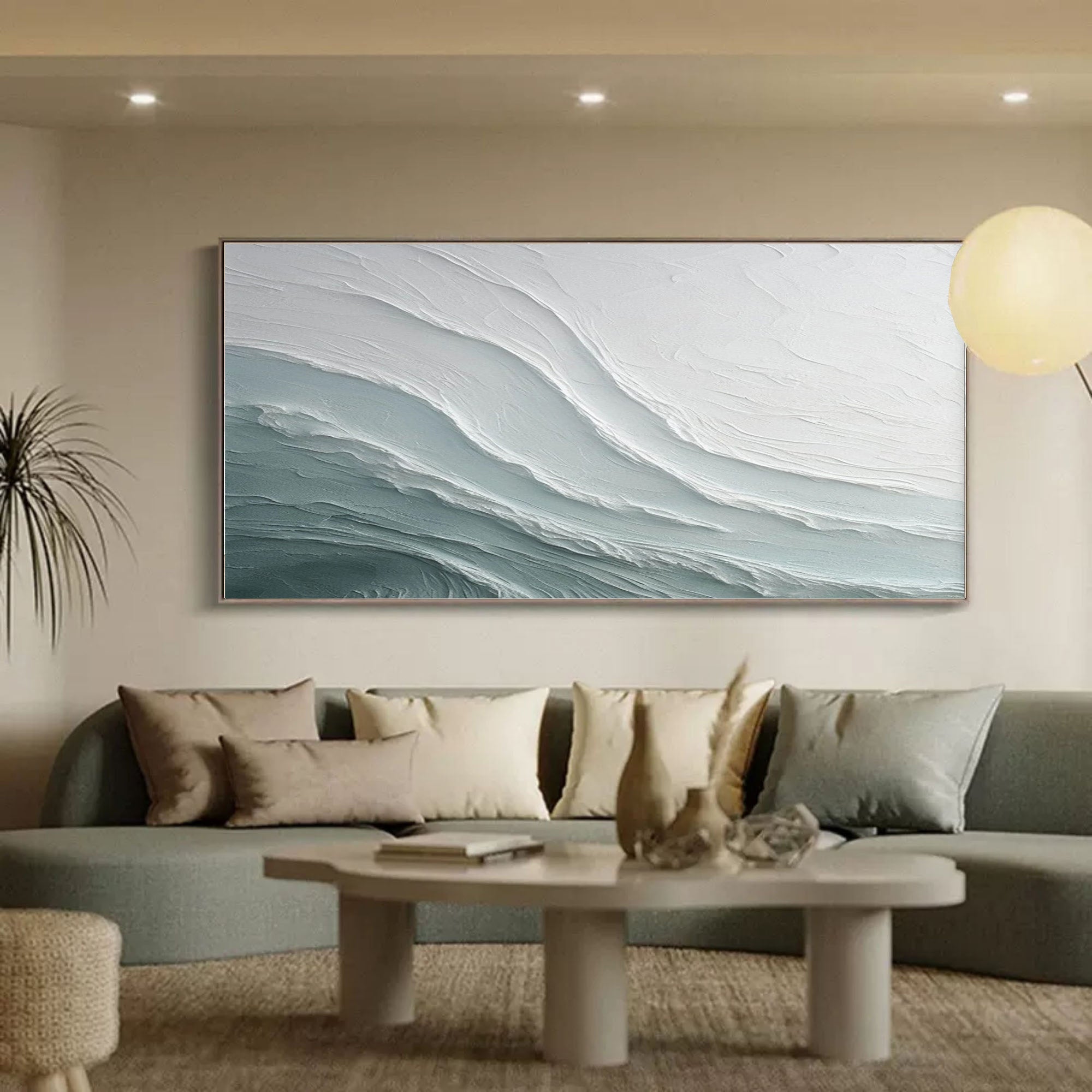 Cloudy Plaster Art Texture Painting