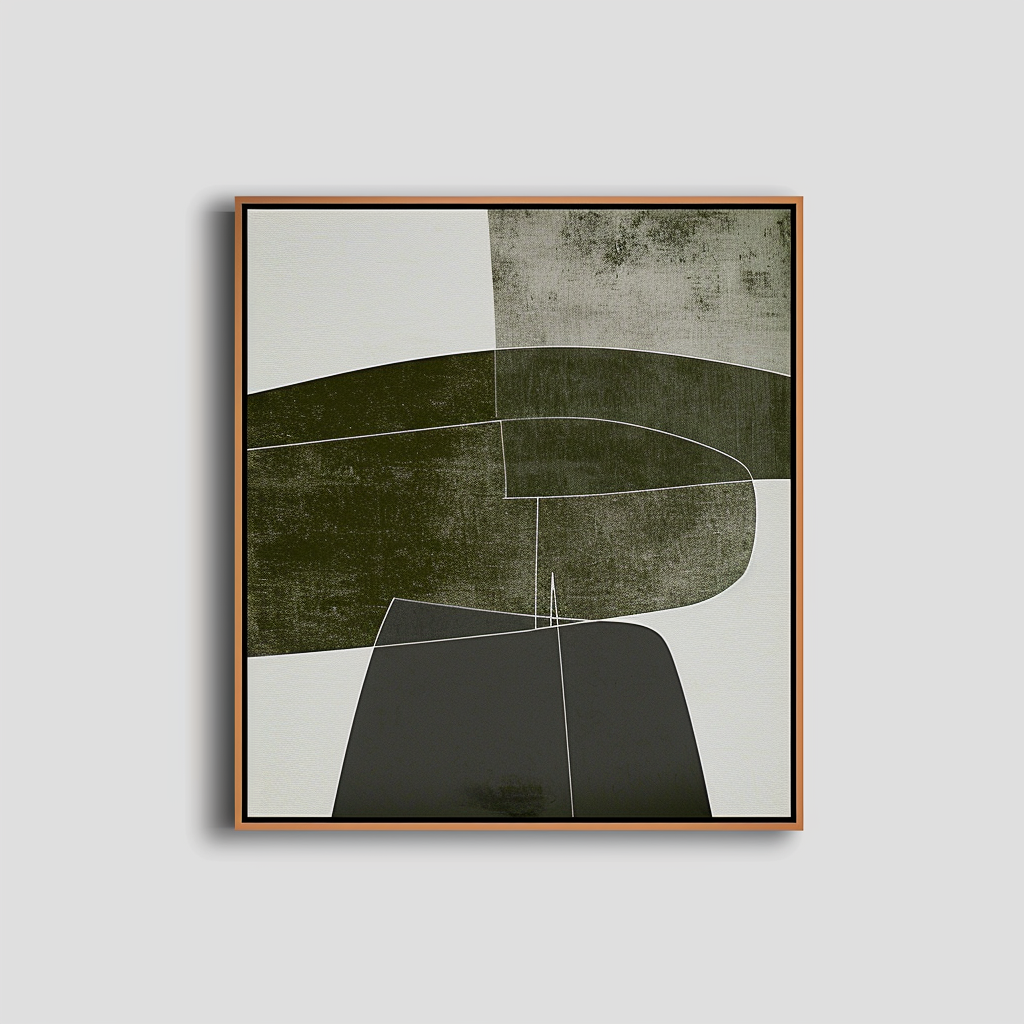 Wall Art Abstract Geometric Elegant Raw
