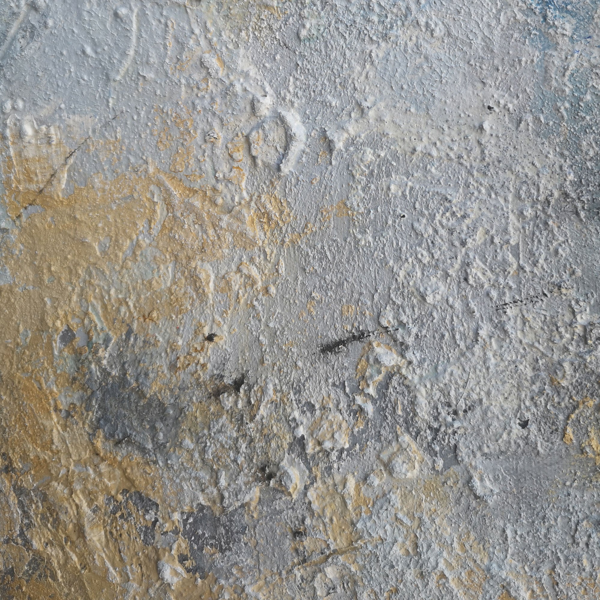 Yellow Grey Abstract Painting 40'' X 40'' IS11 - Neutralighting