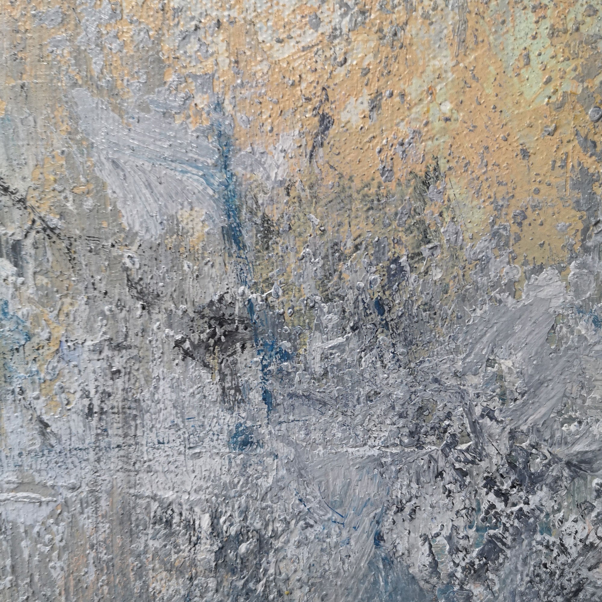 Wall Art Weathered Blue Horizon