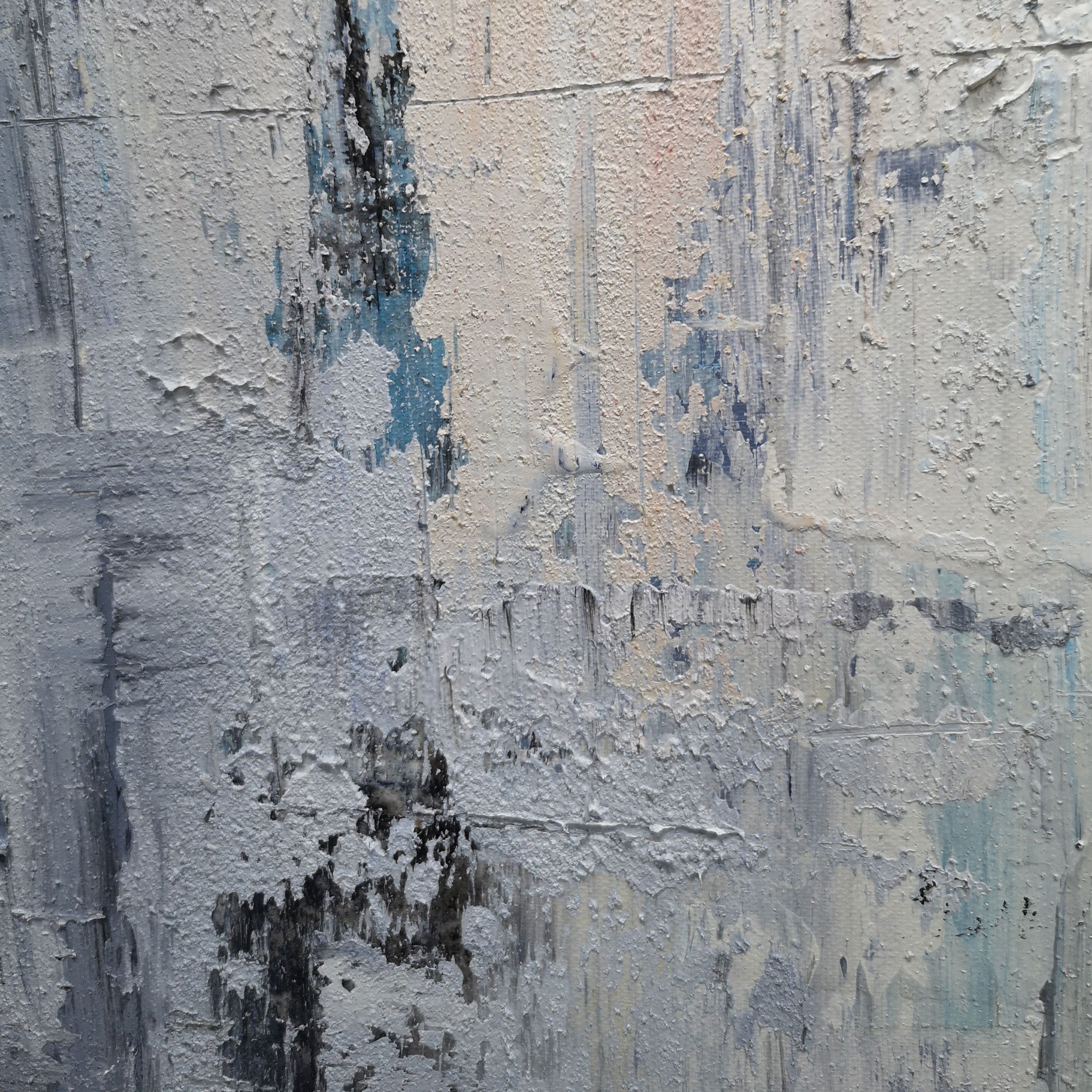 Blue Abstract Landscape Painting