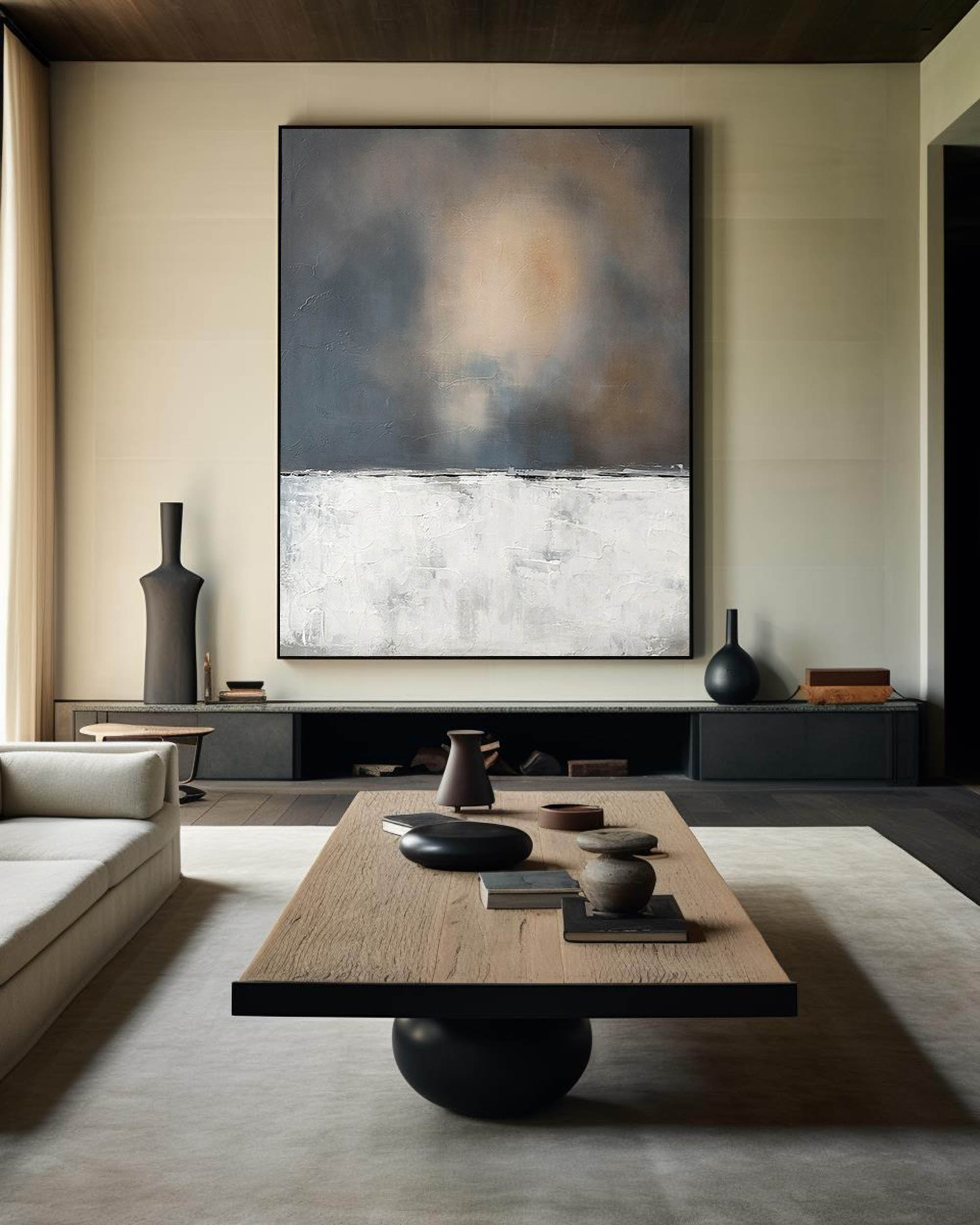 Wabi-sabi Minimalist Painting ABAV304 - Neutralighting