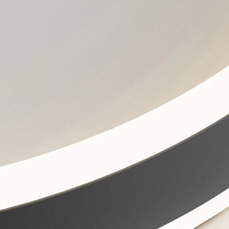 Arisha Modern Round Led Metal Flush Mount Ceiling Light, White/Black - Neutralighting