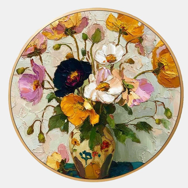 Wall Art Floral Vase Painting