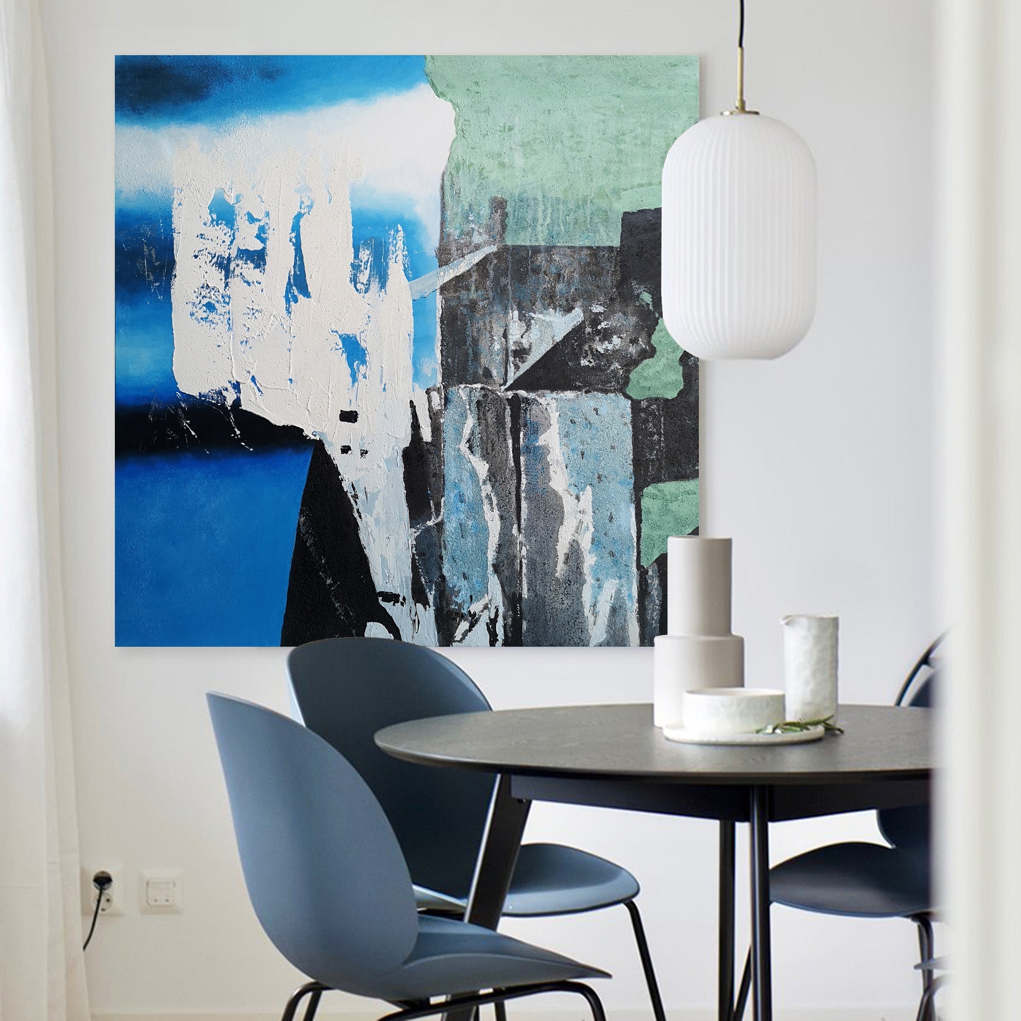 Square Abstract Minimalist Painting
