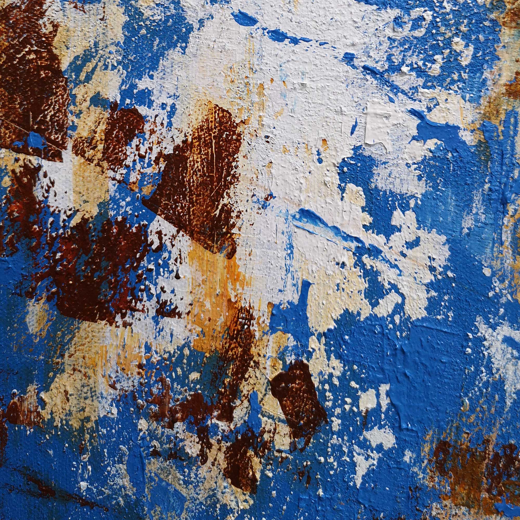 Wall Art Cobalt Ice Fracture