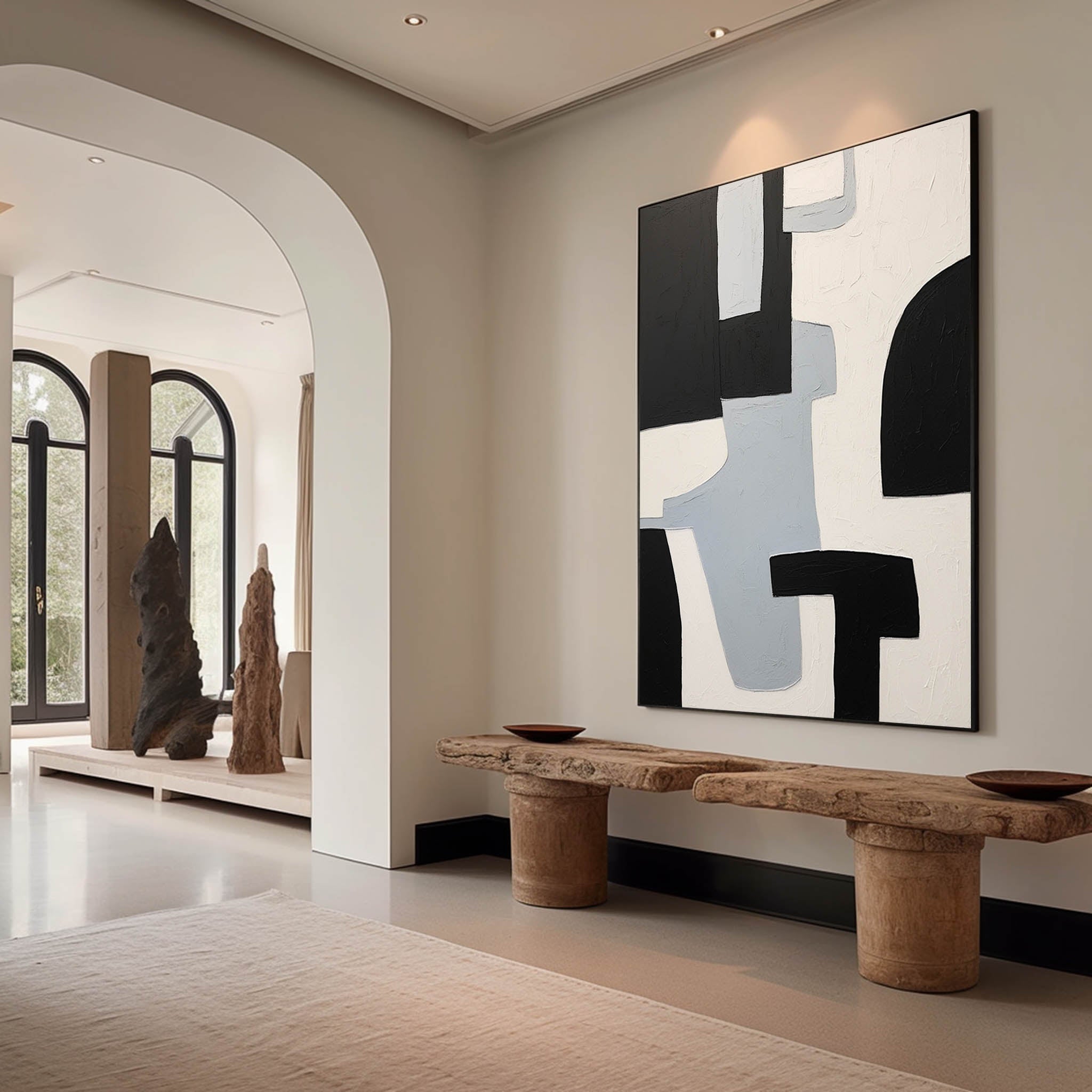Contemporary Minimalist Art MA068 - Neutralighting
