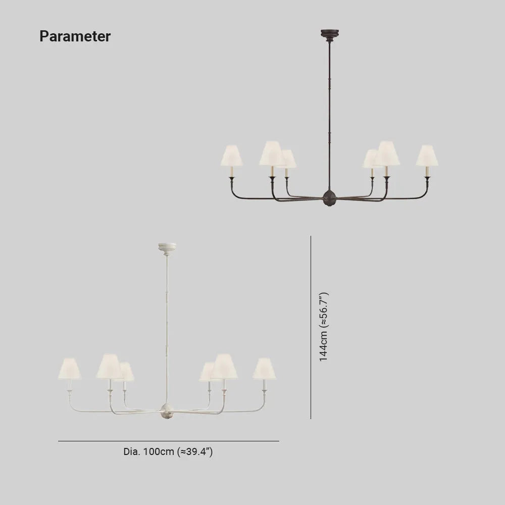 Silva Vintage Retro Metal Elegant Chandeliers Living Room - Neutralighting