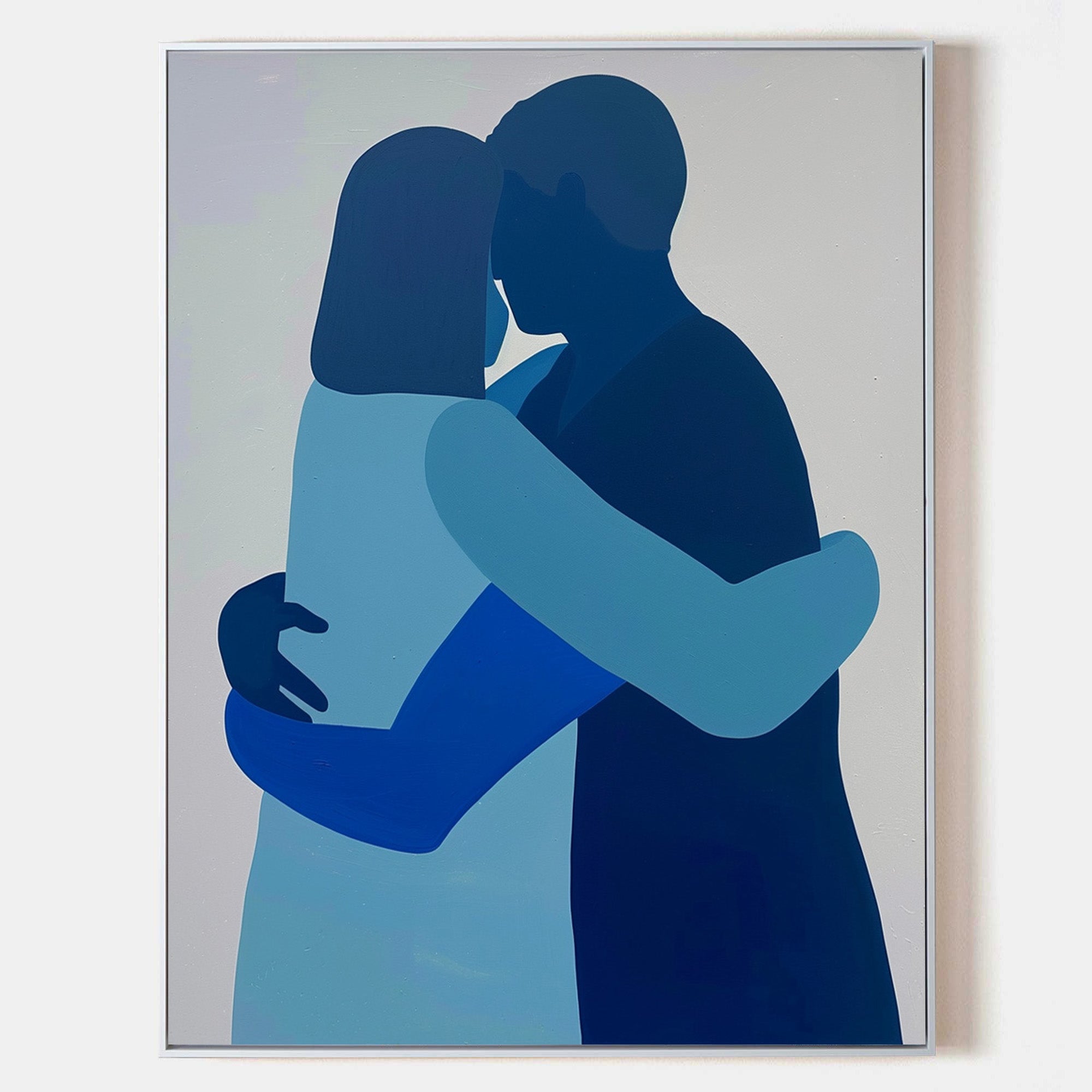 Love Wrapped in Blue Canvas Art