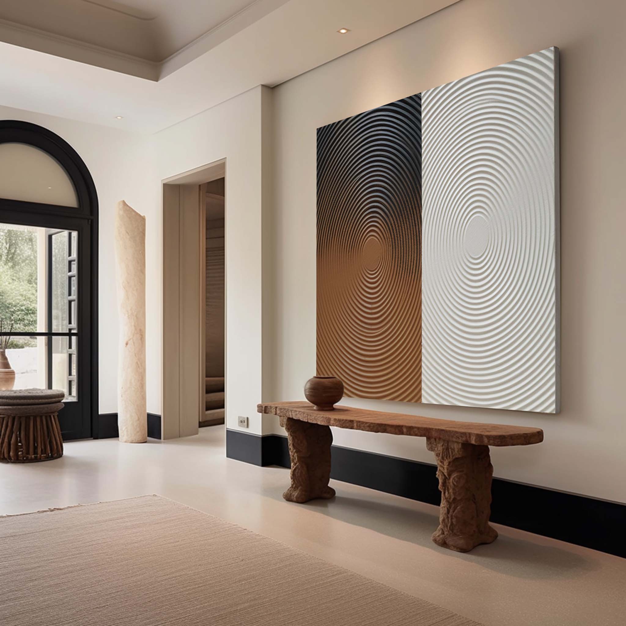 Plaster Art Texture Painting SG239 - Neutralighting