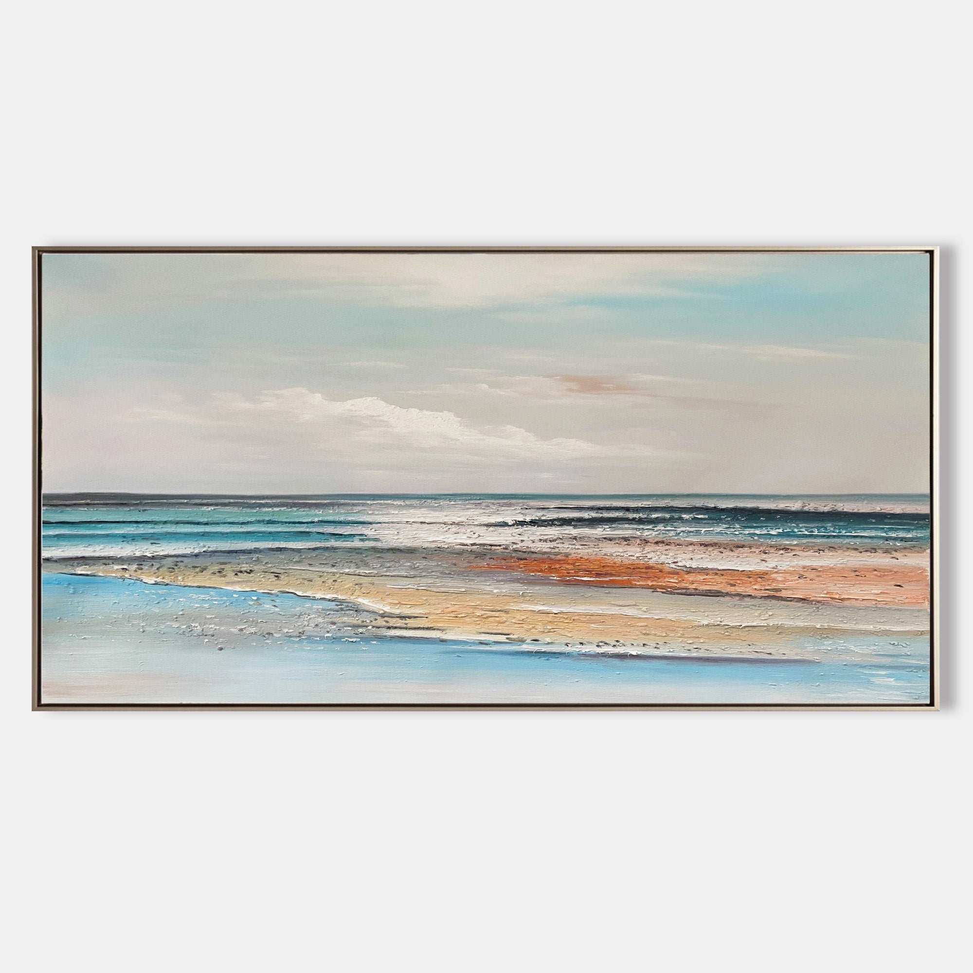 Turner Style Coastal Seascape Canvas Wall Art