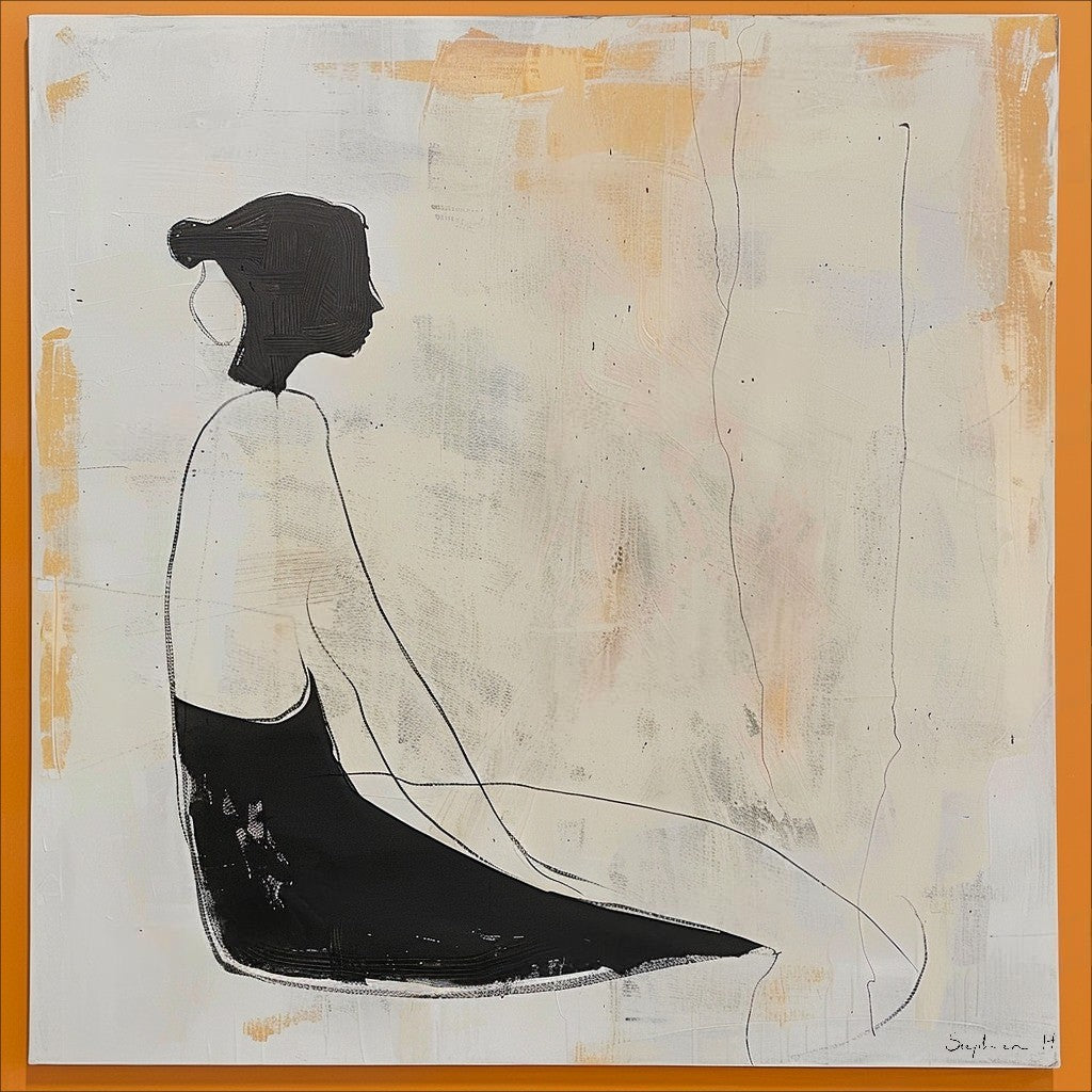 Wall Art Minimalist Textured Figurative