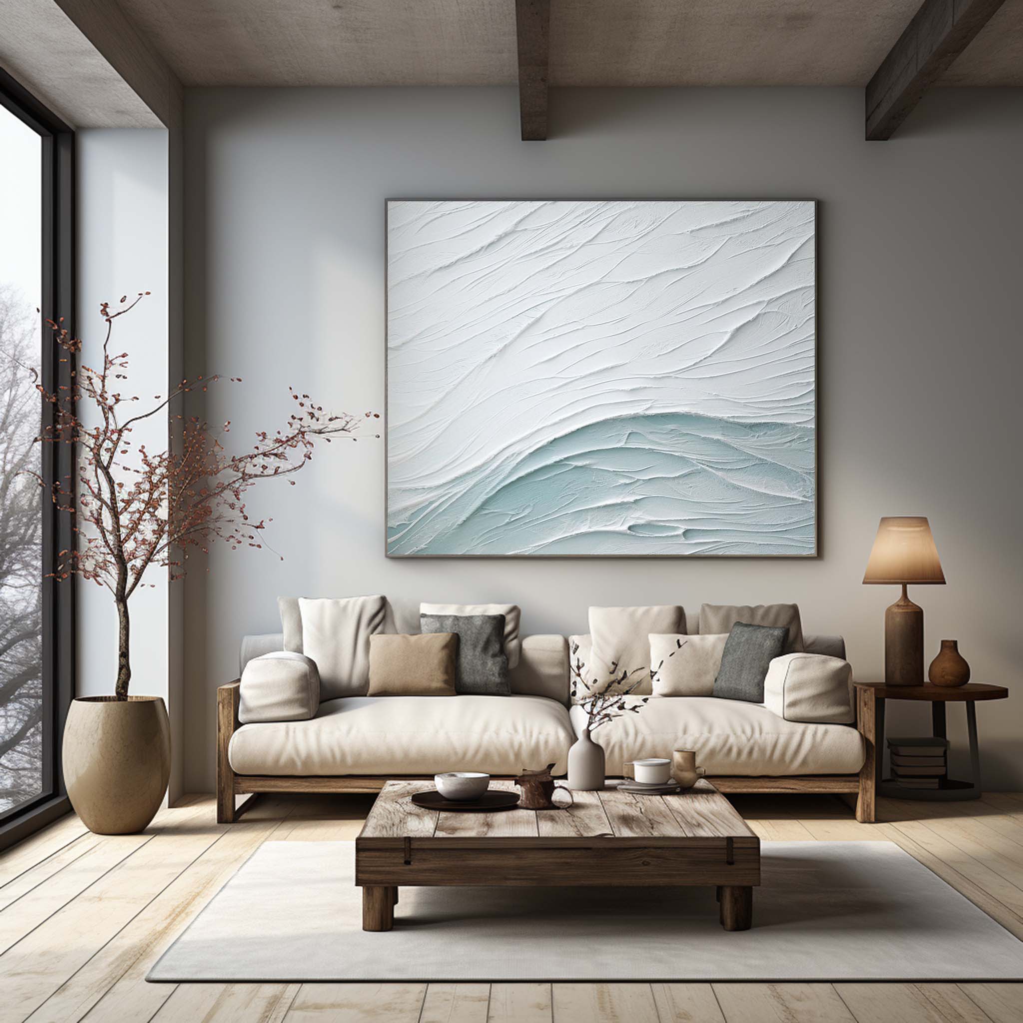 Plaster Art Texture Painting SG231 - Neutralighting