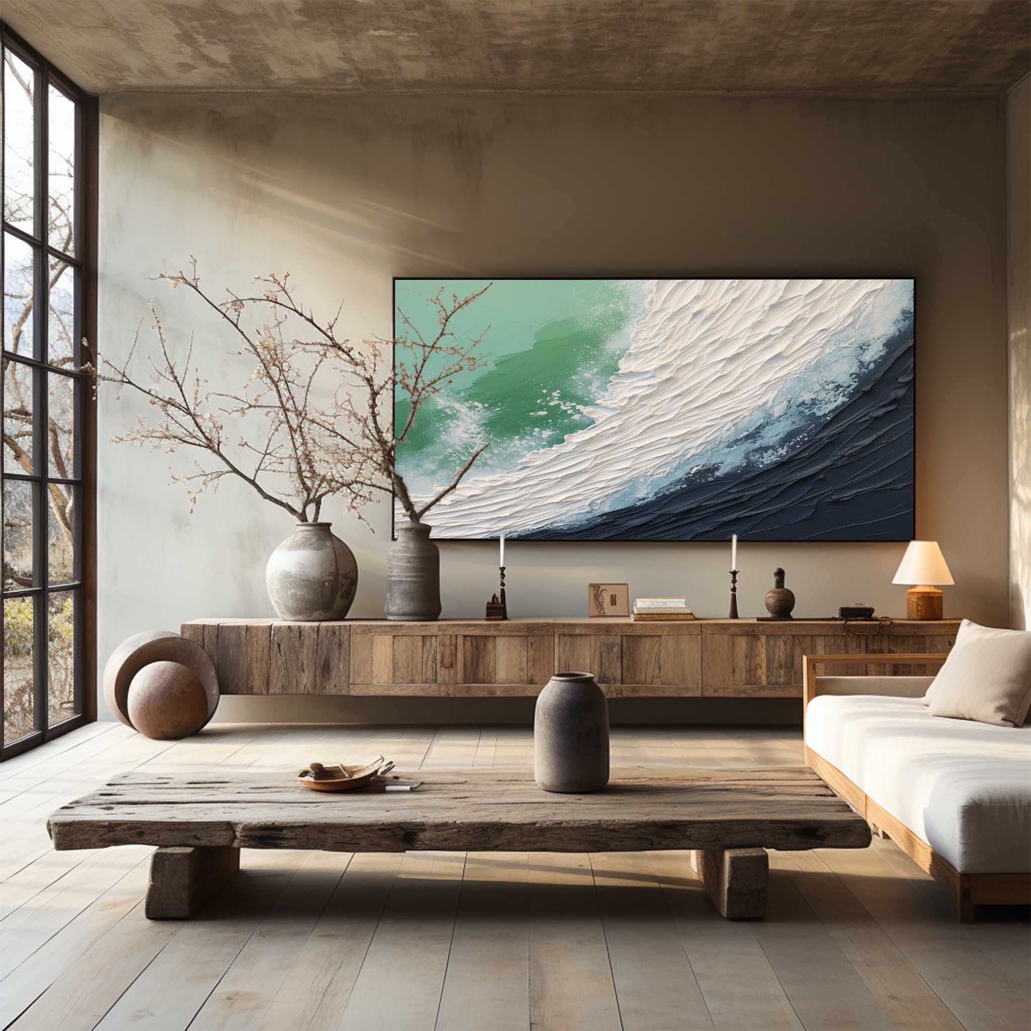 Plaster Art Texture Painting SG237 - Neutralighting