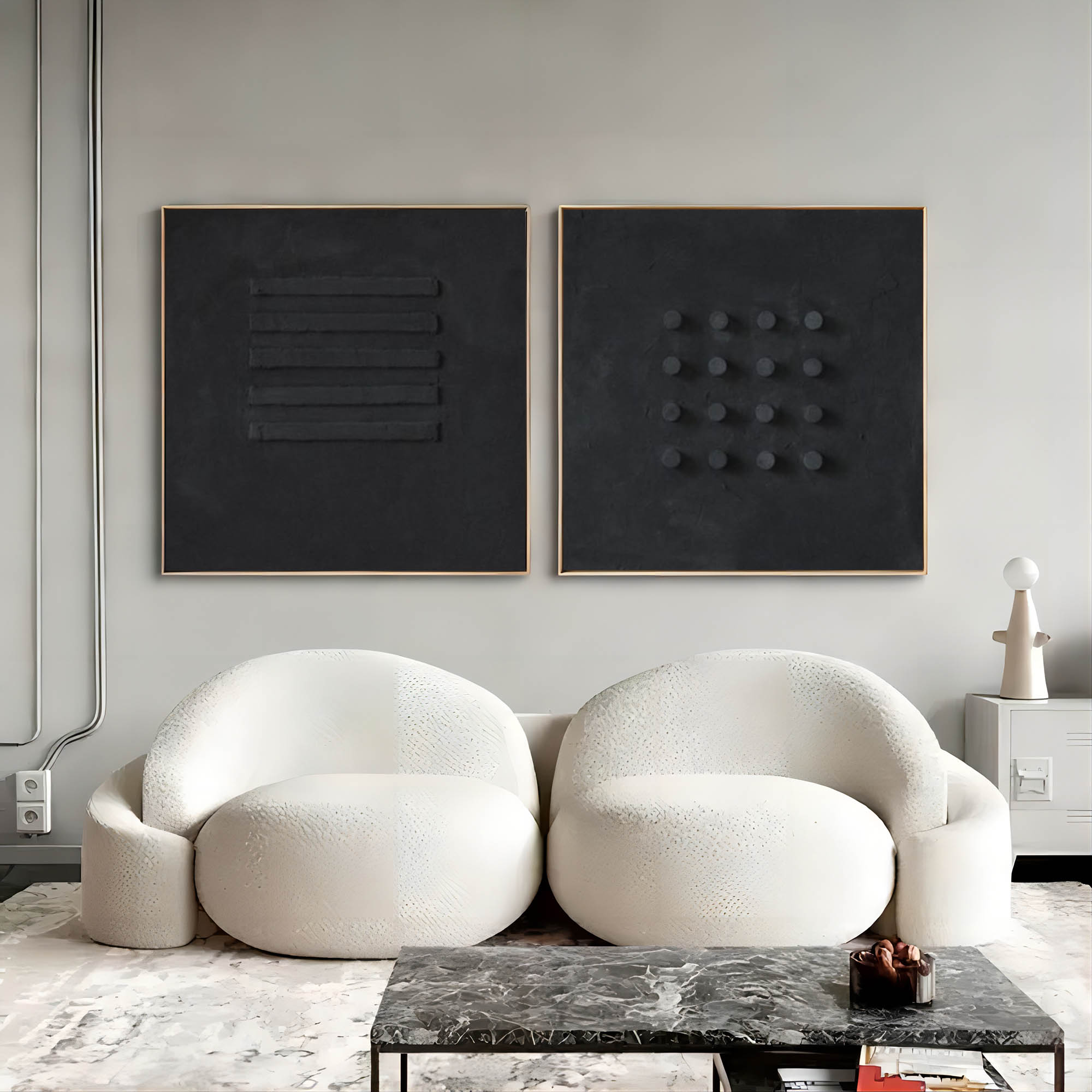 Abstract Painting Set Of 2 SP140 - Neutralighting