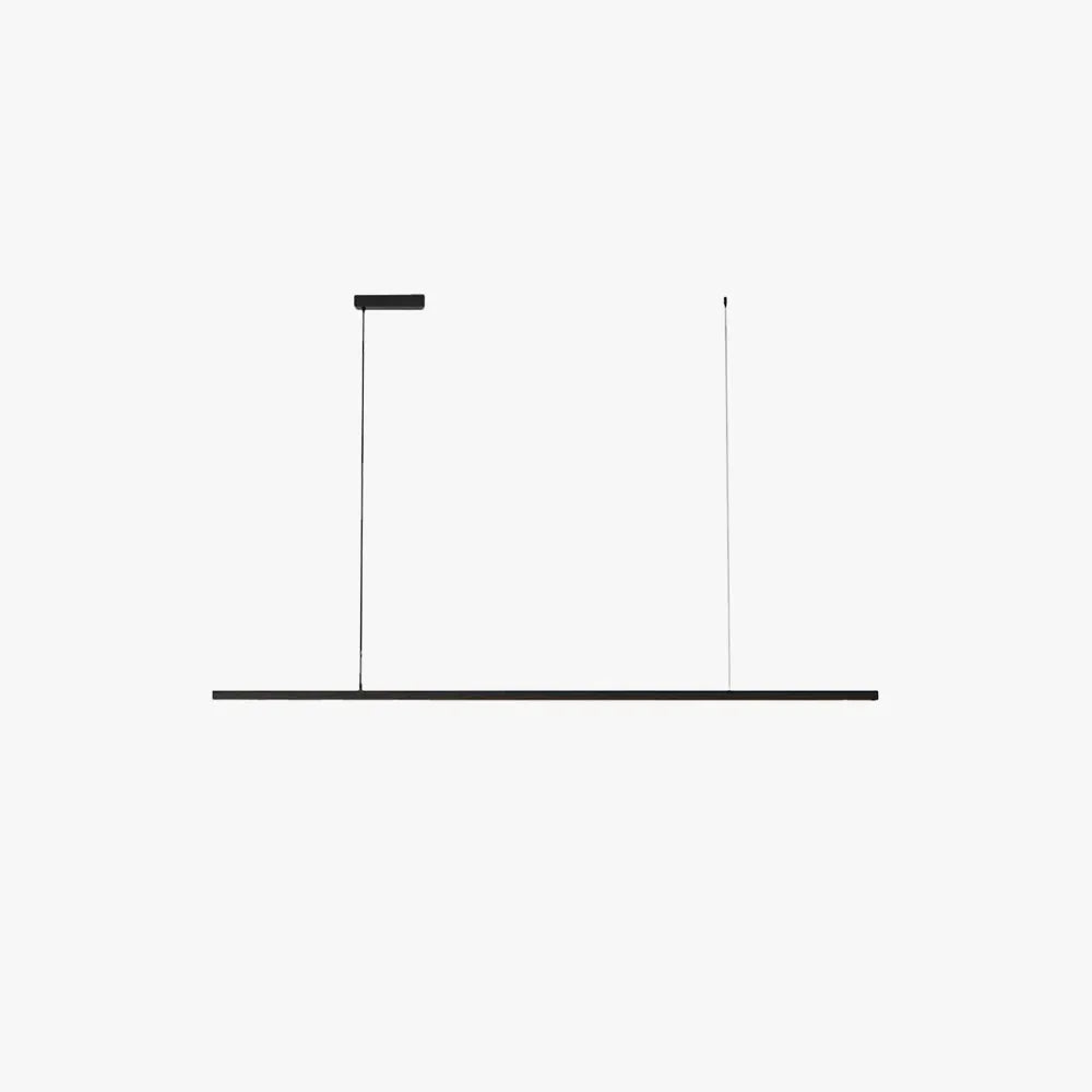 Arisha Minimalist Linear Metal Pendant Light, White/Black