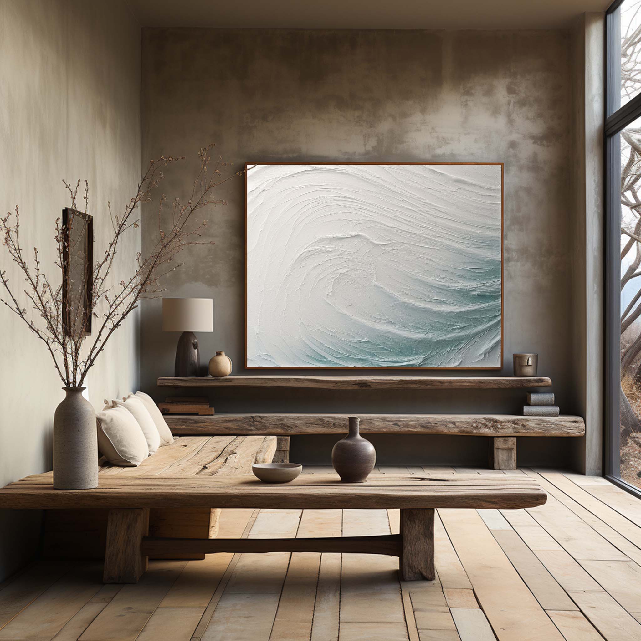 Plaster Art Texture Painting SG230 - Neutralighting