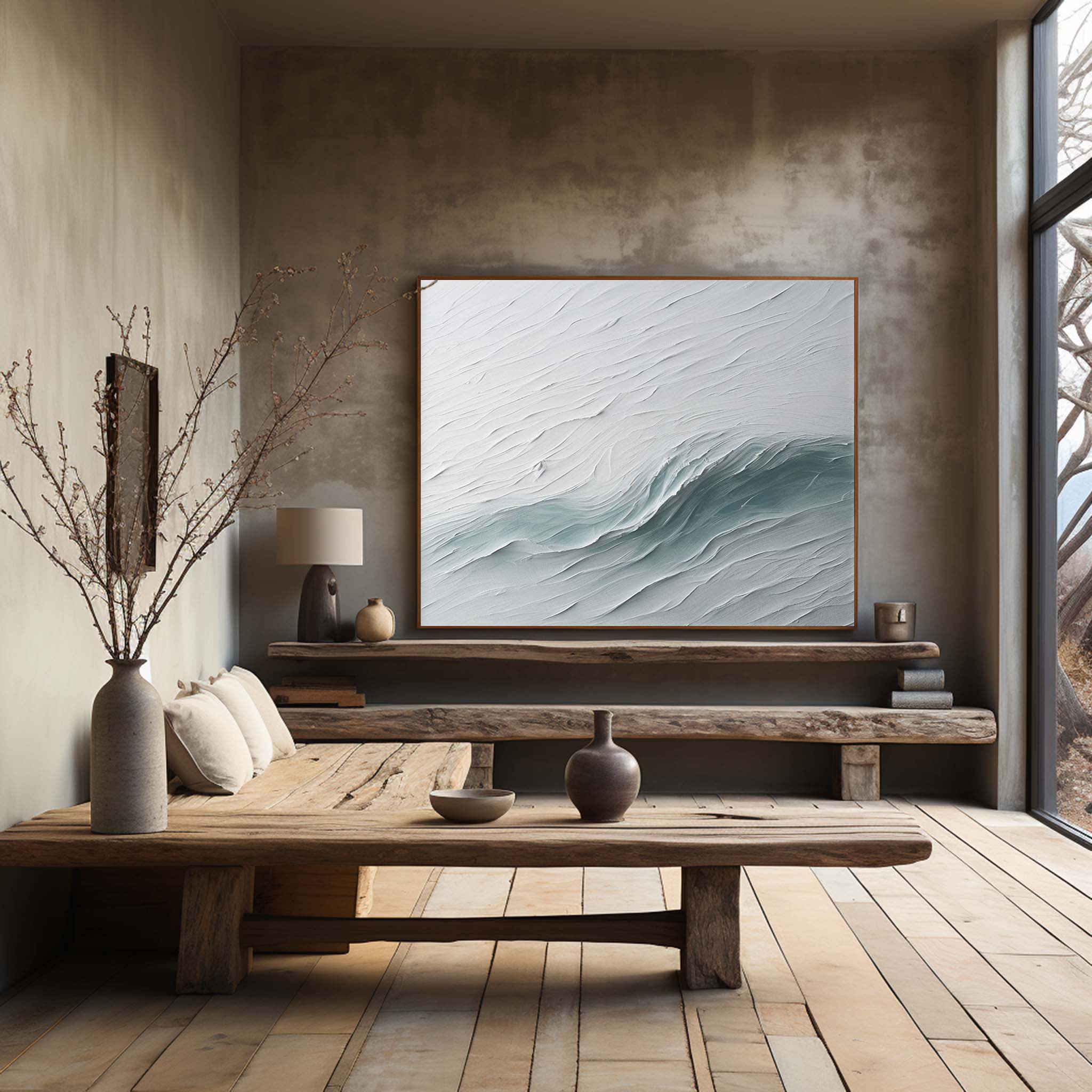 Plaster Art Texture Painting SG232 - Neutralighting