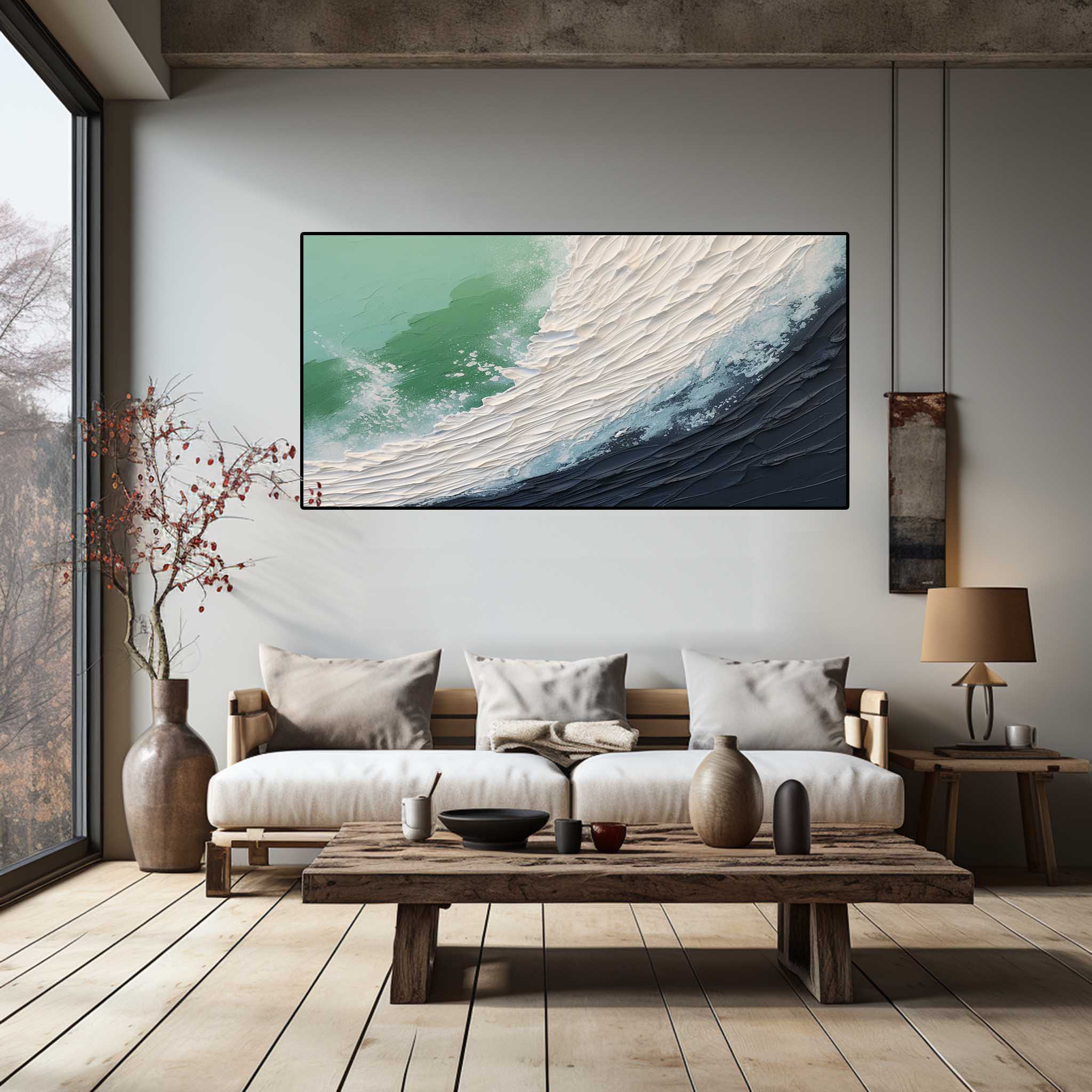 Plaster Art Texture Painting SG237 - Neutralighting
