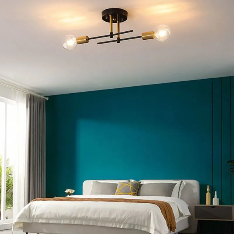 Valentina Flush Mount Ceiling Light Globe Modern, Metal/Glass - Neutralighting