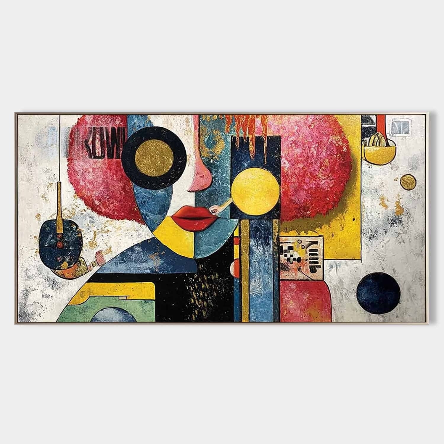 Kandinsky Style Abstract Face Painting