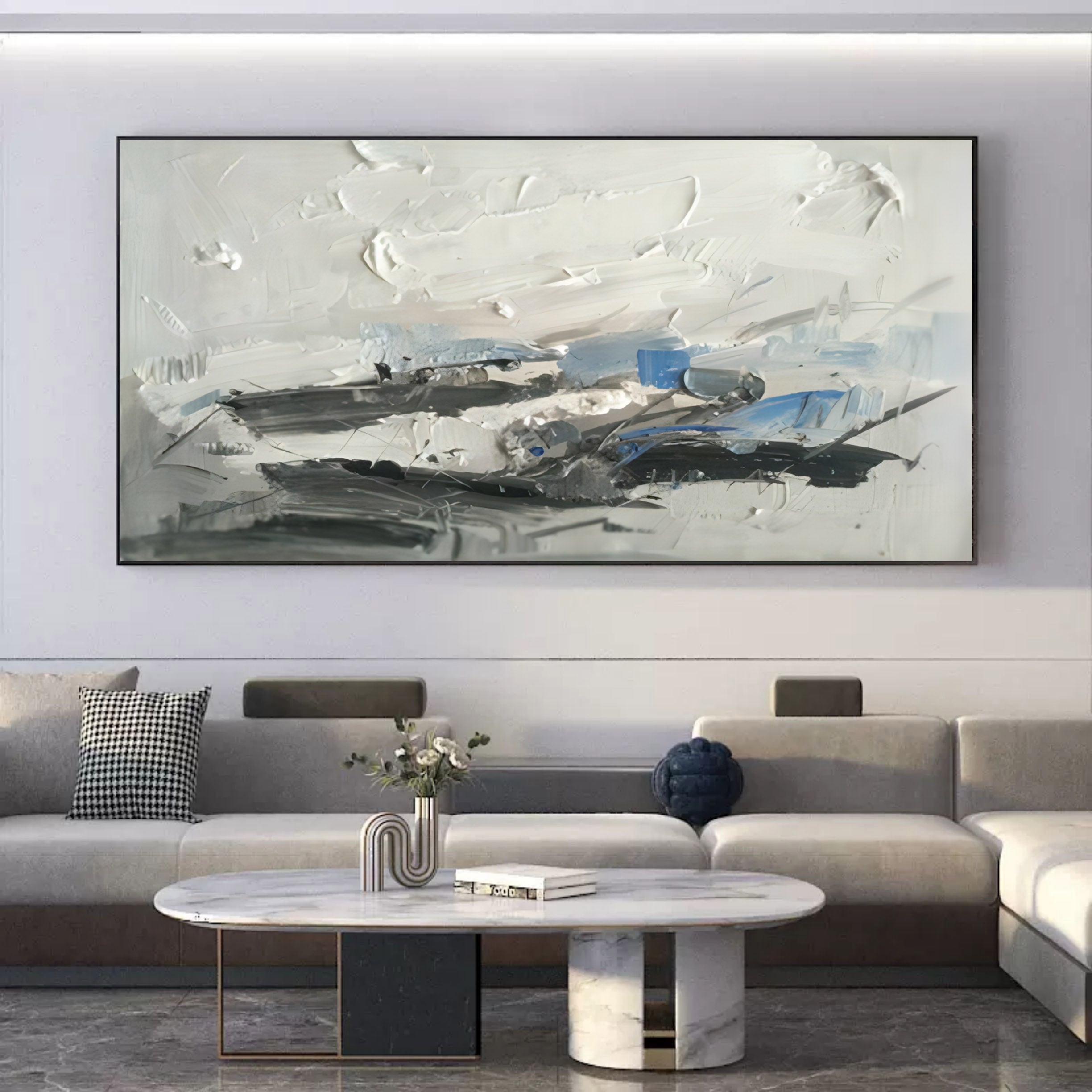 Plaster Art Texture Painting SG172 - Neutralighting