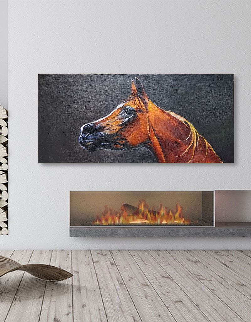 Brown Horse Painting ANH15 - Neutralighting