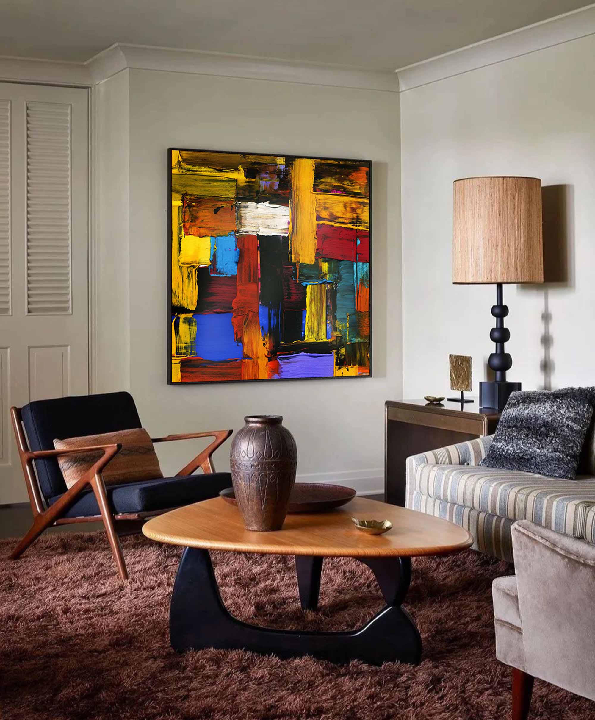 Wall Art Impasto Abstract Layer Maximalist