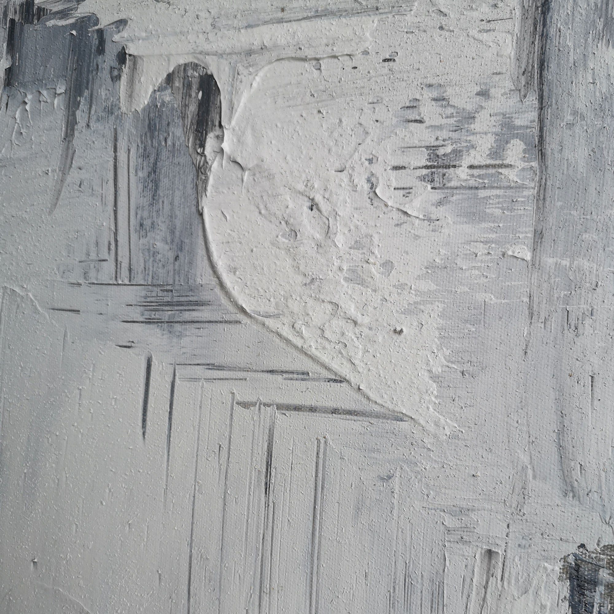 Blue White Abstract Painting