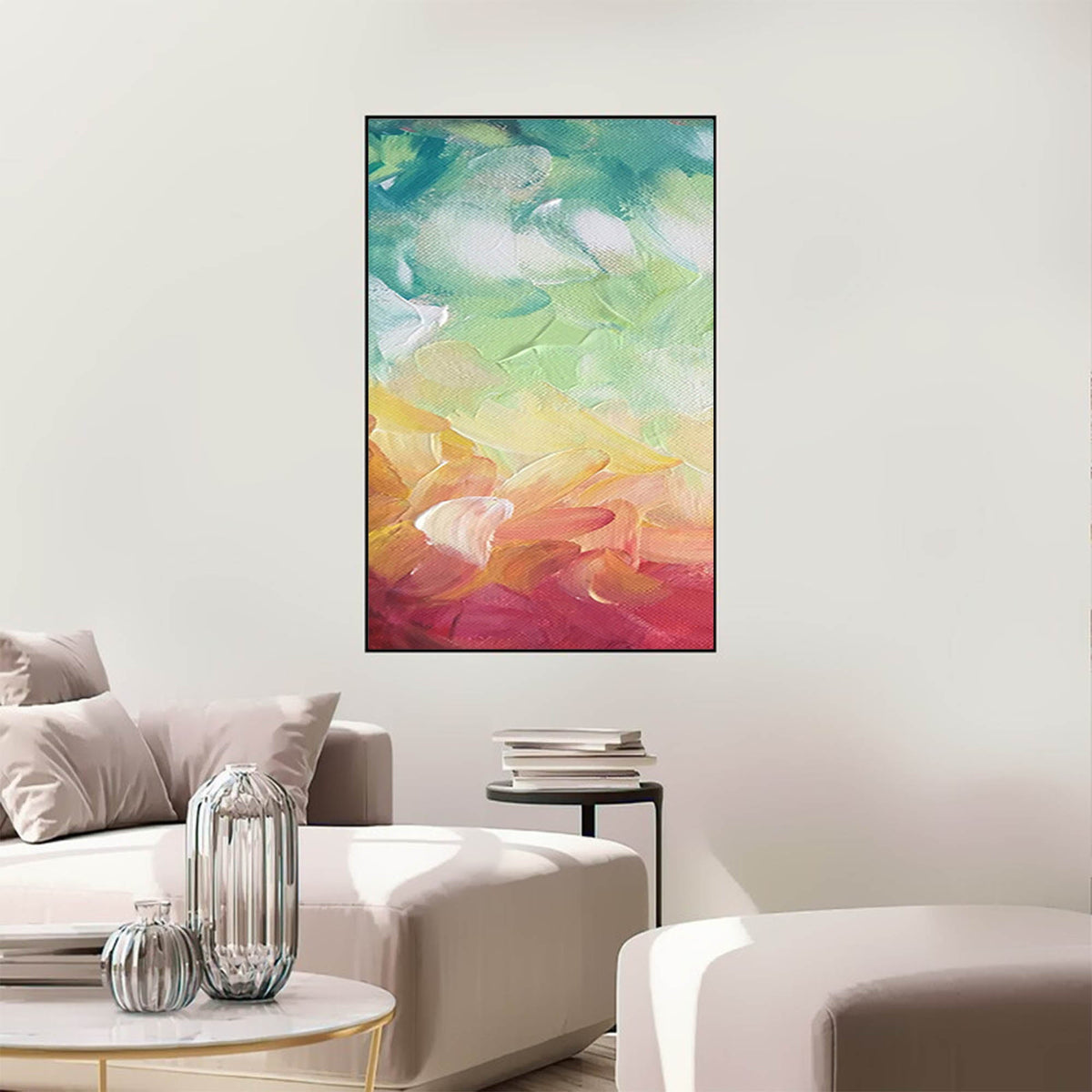 Rainbow Gradient Canvas Wall Art