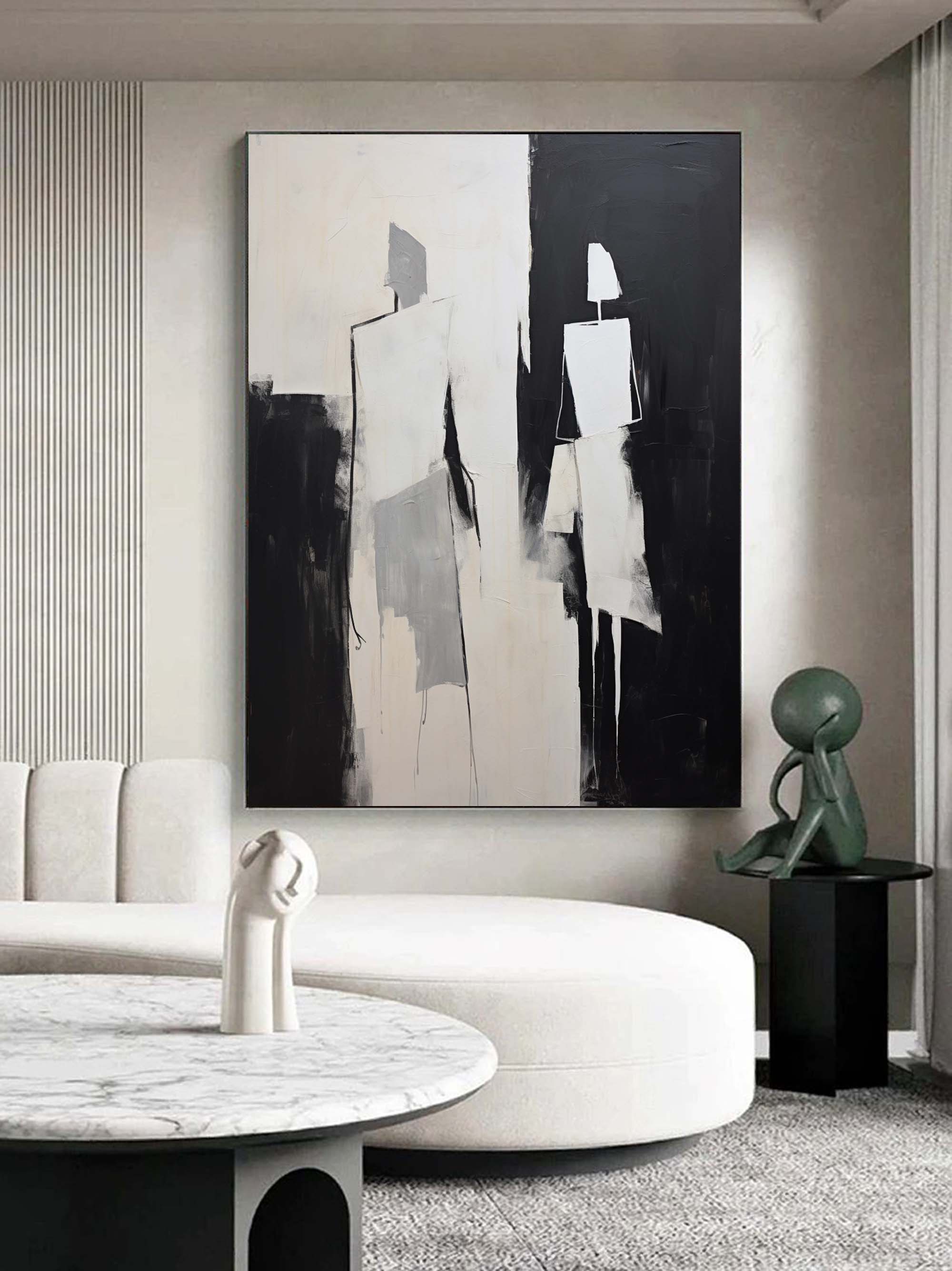 Wall Art Geometric Silhouettes Contemporary Minimalist