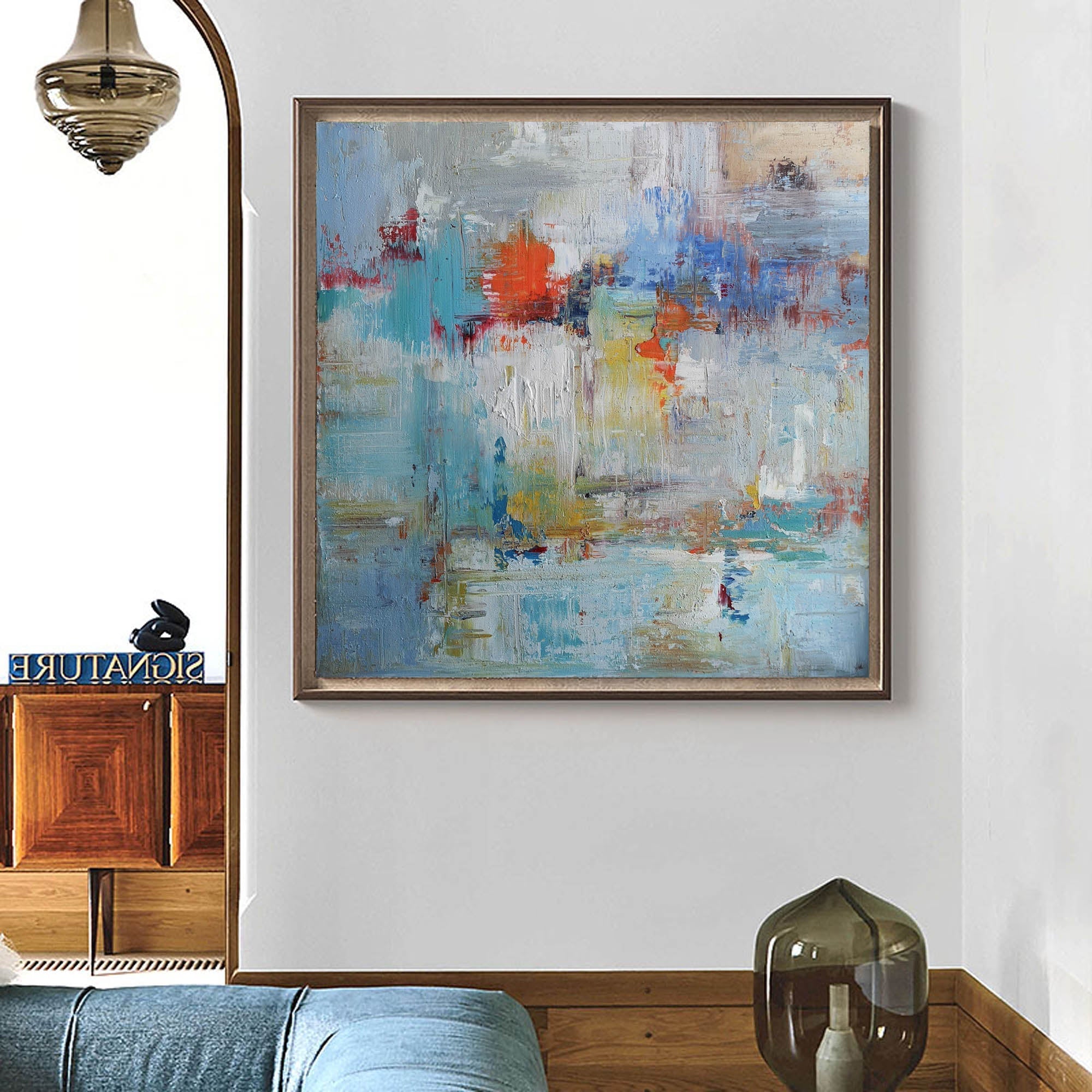 Colorful Abstract Art 40'' X 40'' IS04 - Neutralighting