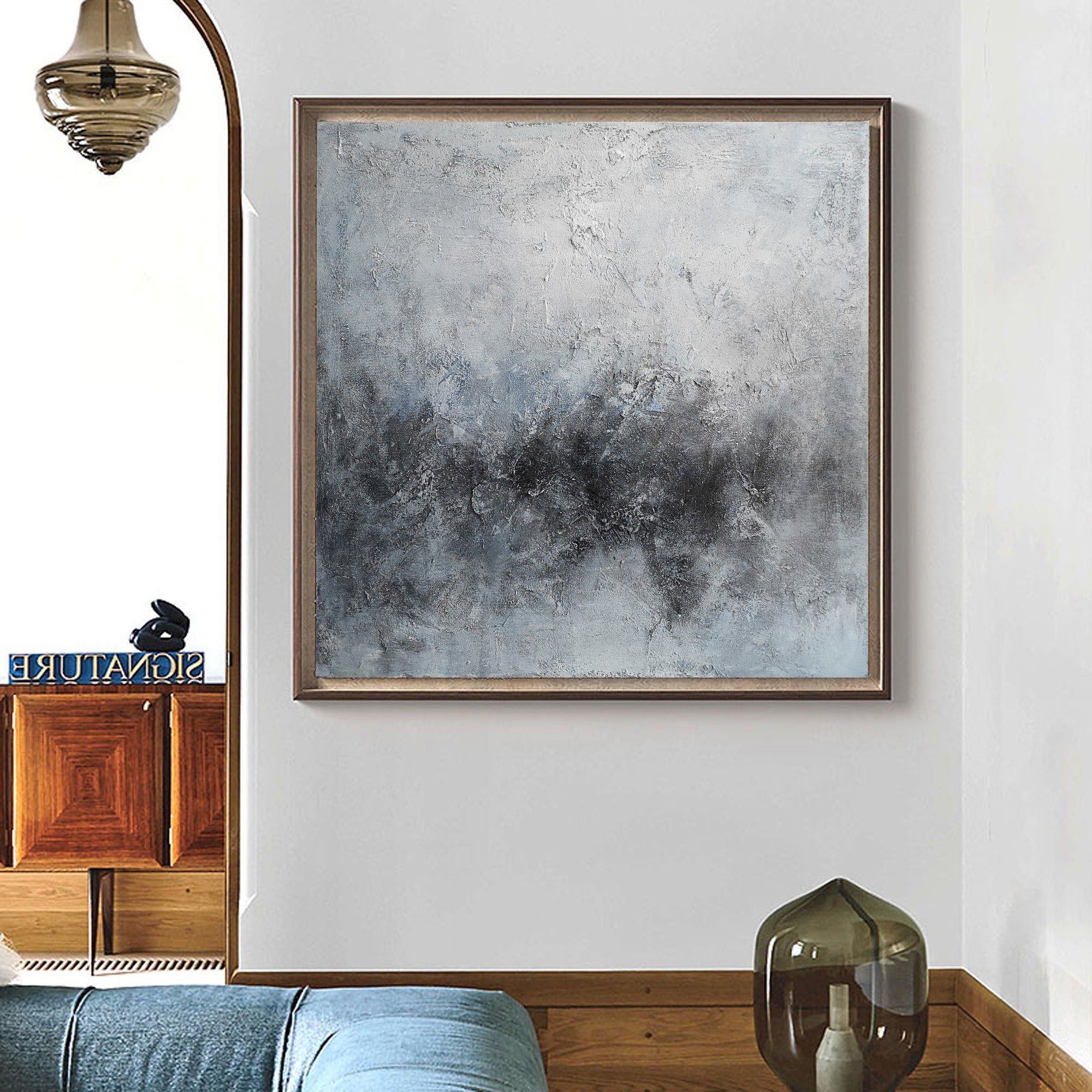 Square Abstract Minimalist Painting