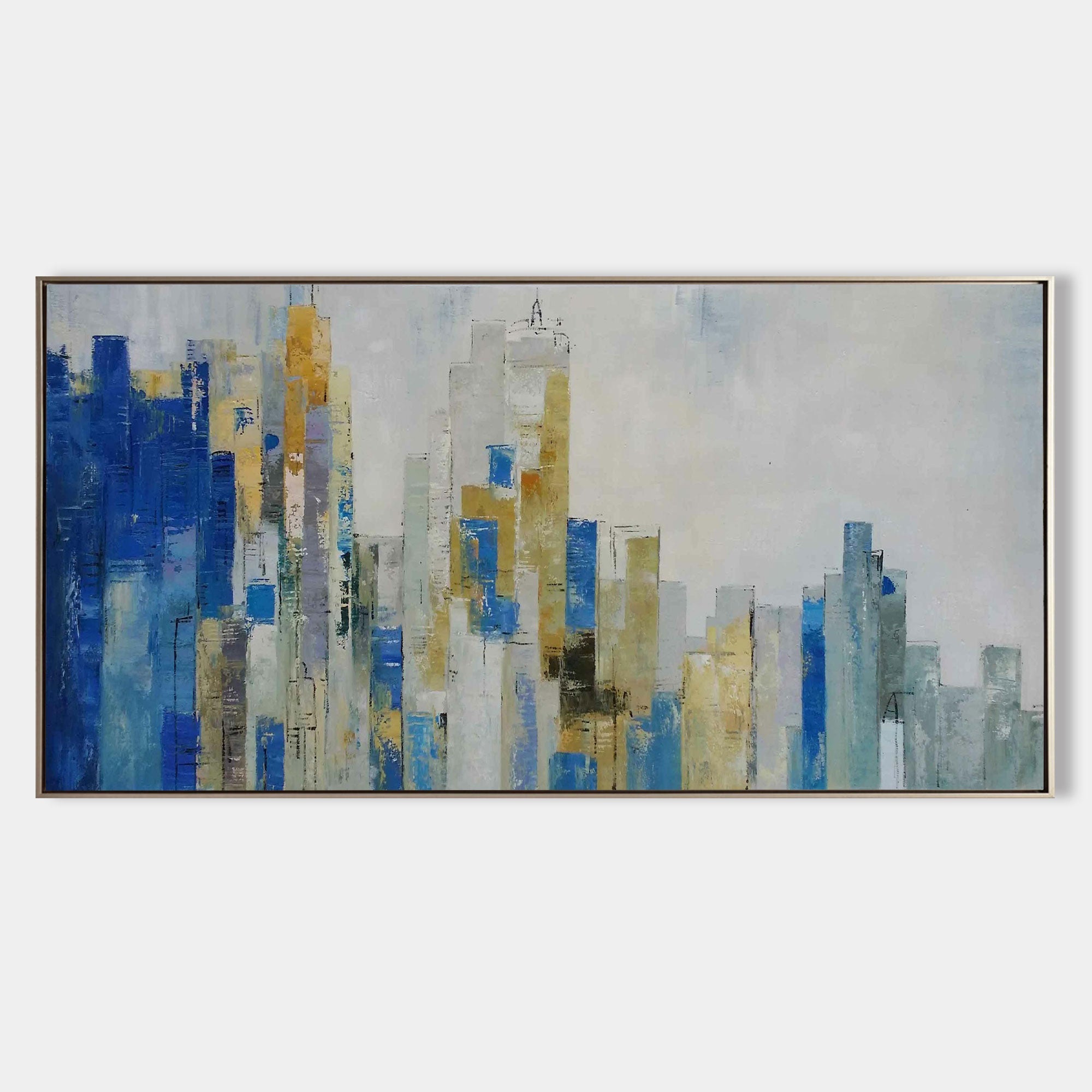 Large Original Abstract Urban Skyline Art URP01 - Neutralighting