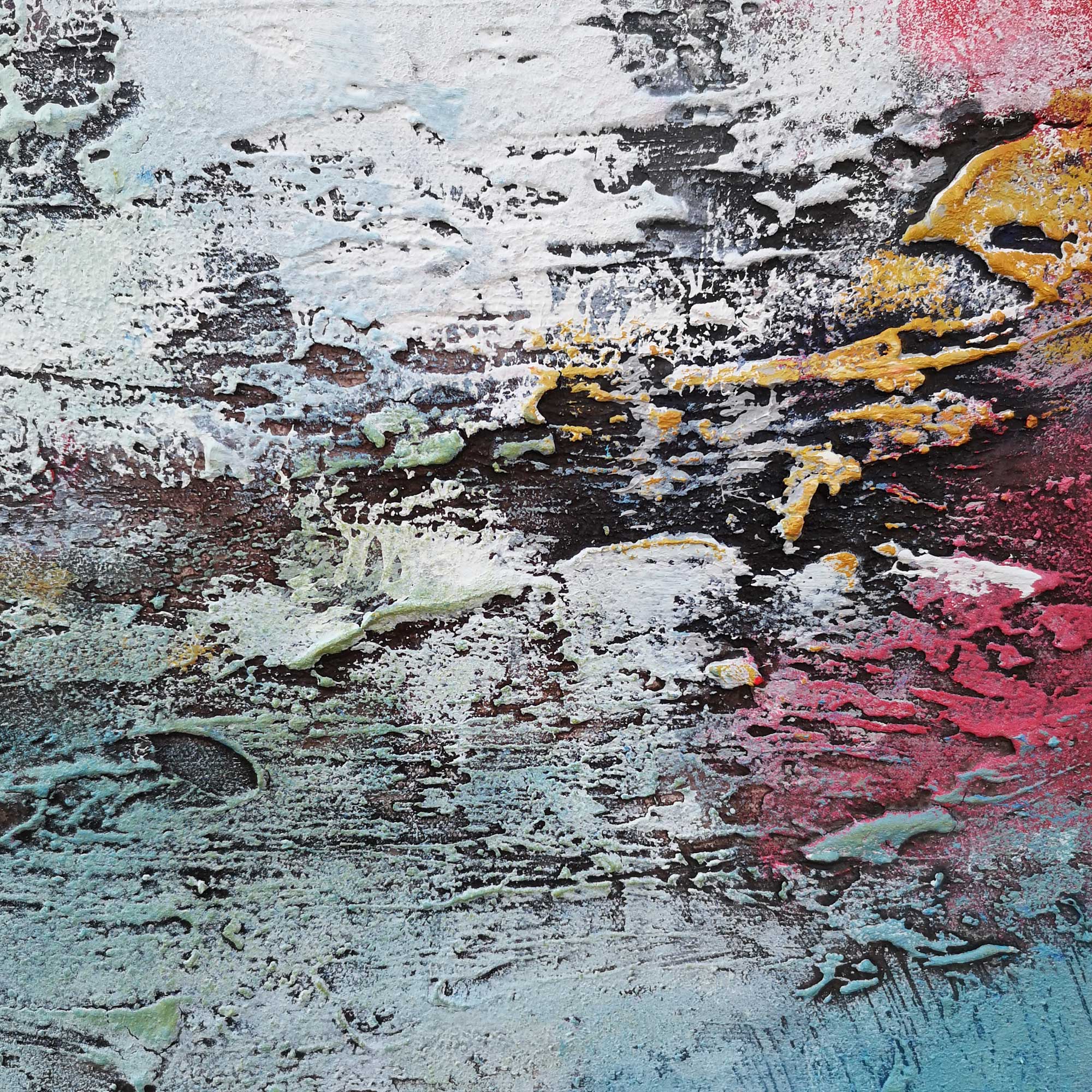 Blue Pink Abstract Expressionist Painting