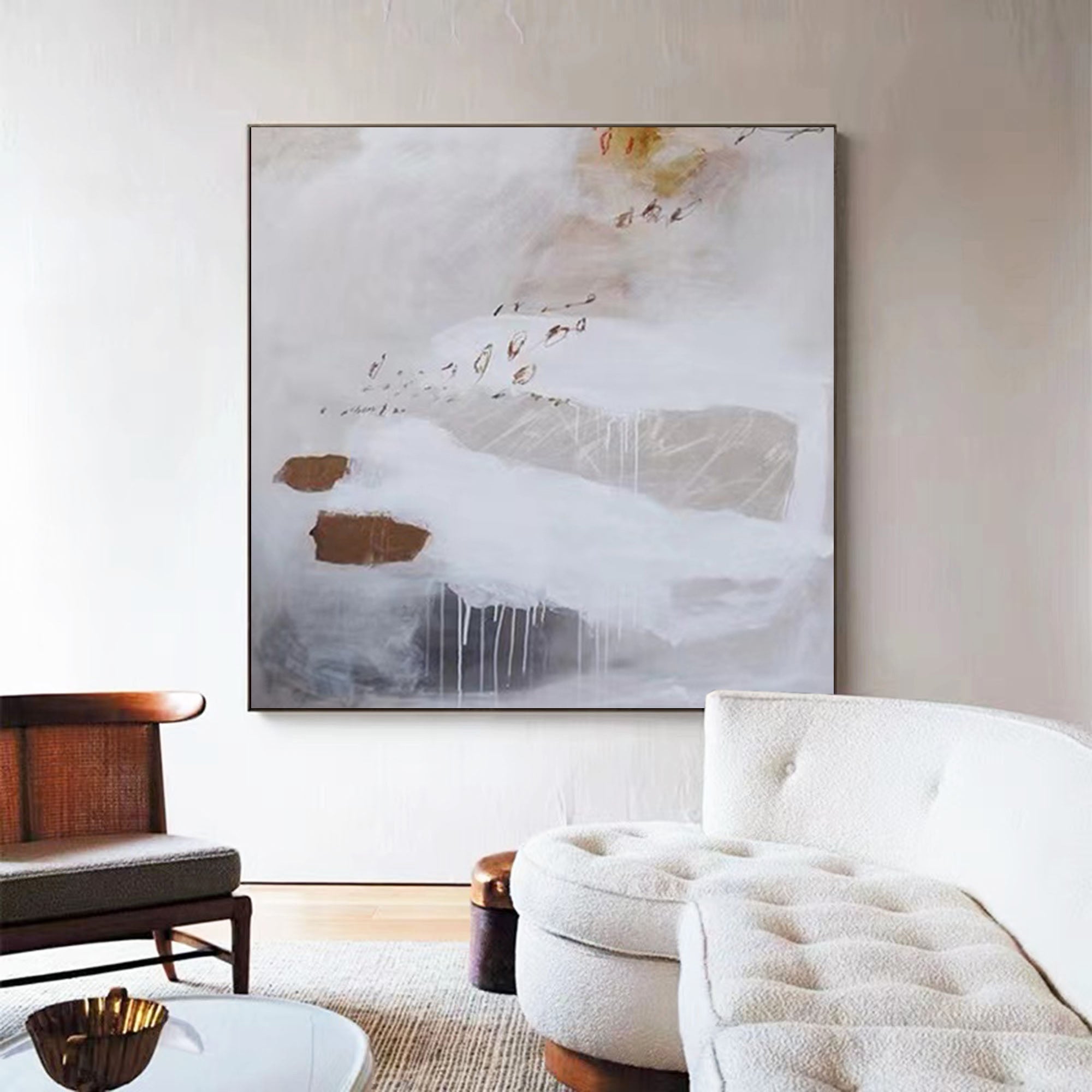 Wall Art Abstract Neutral Painting