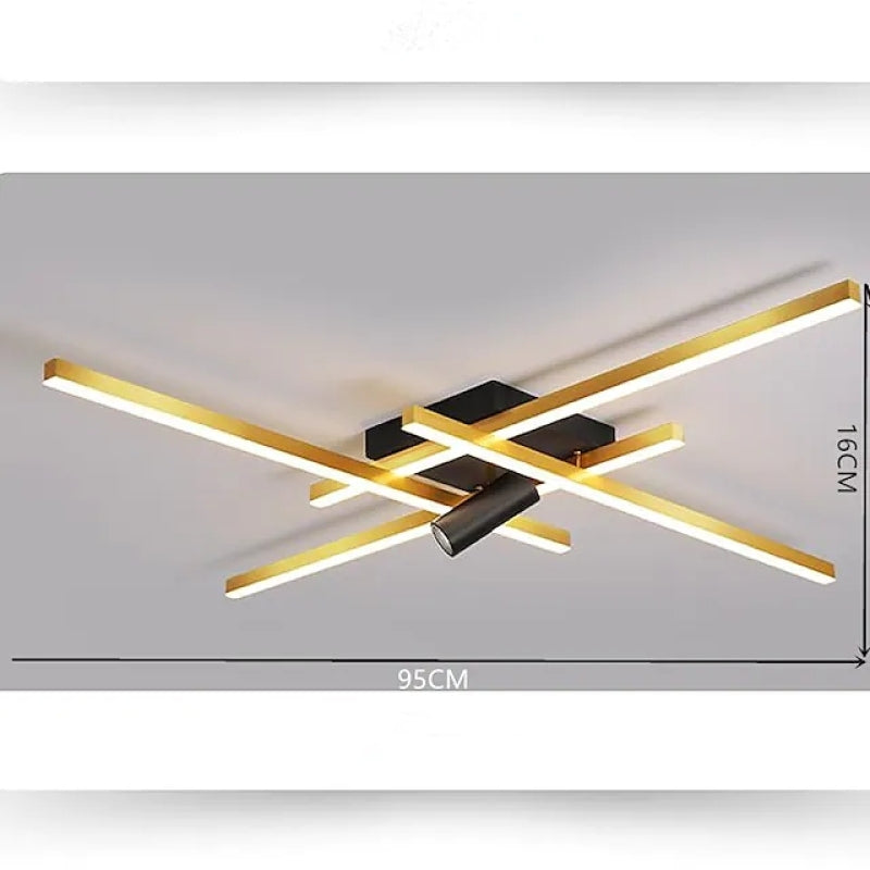Arisha Metal Geometric Shape Dimmable LED Ceiling Light With Spot Light - Neutralighting