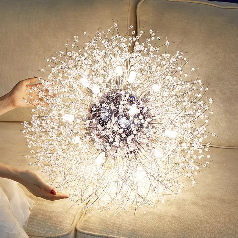Arisha Elegant Dandelion Minimalist Luxury Pendant Light, Gold/Chorme - Neutralighting