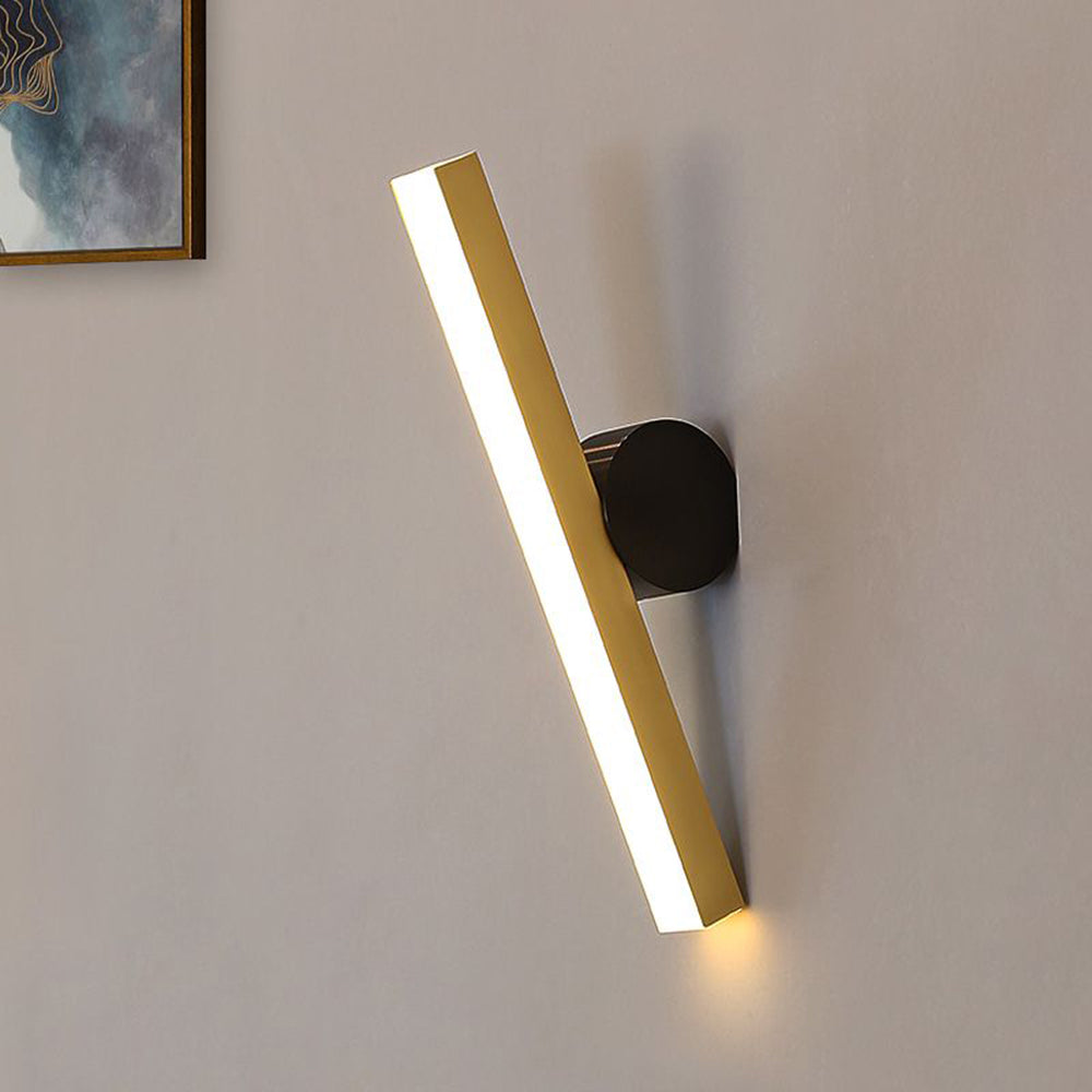 Arisha Modern Geometric Metal Wall Lamp, Black & Gold, Bedroom - Neutralighting