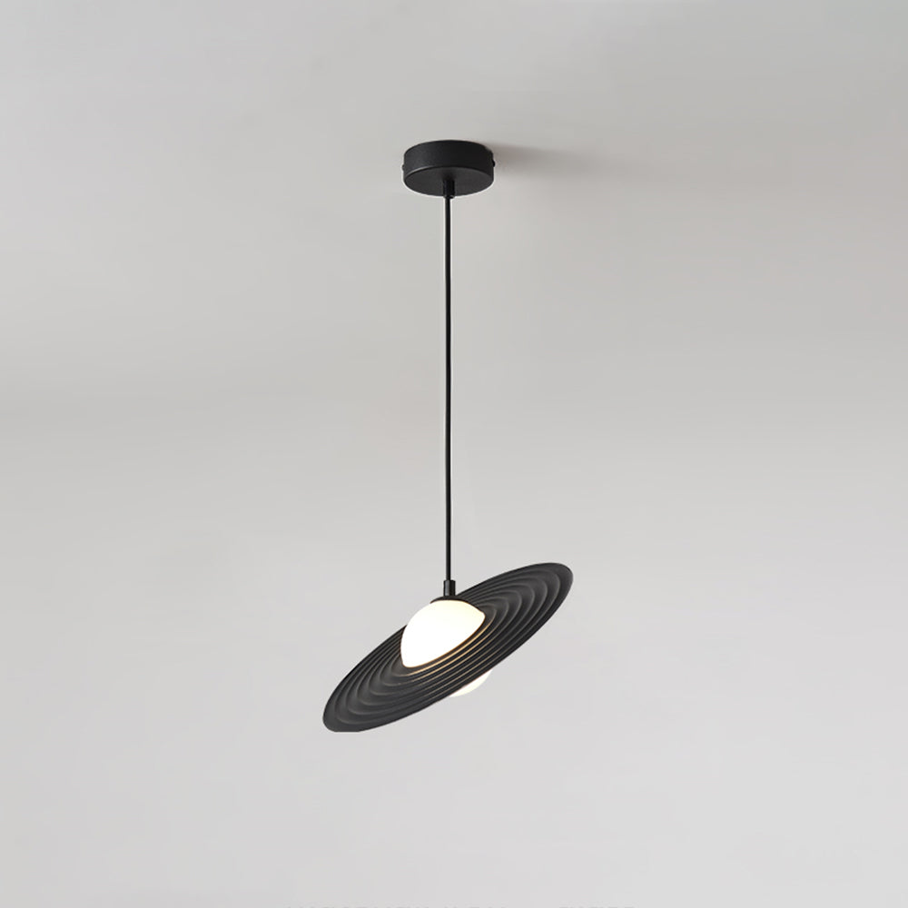 Arisha Minimalist Star Ring Pendant Light,Black/White - Neutralighting