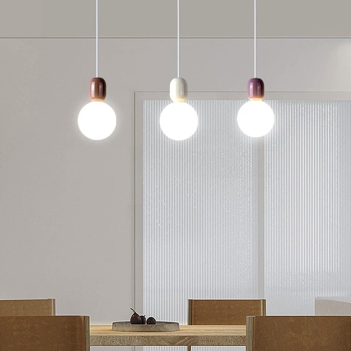 Valentina Modern Minimalist Glass/Metal Pendant Light Dining Room - Neutralighting