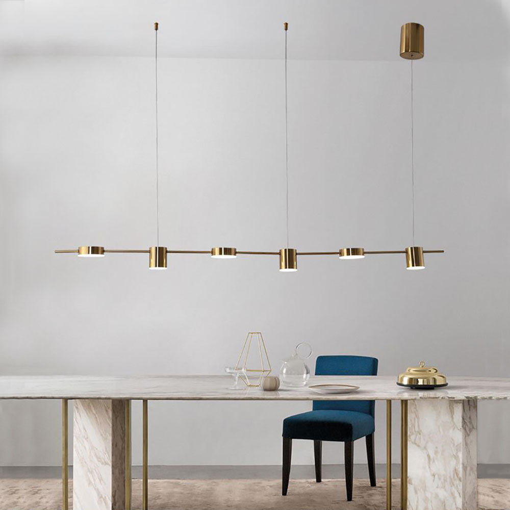 Arisha Minimalist Multi Metal Pendant Light, Black/Gold - Neutralighting