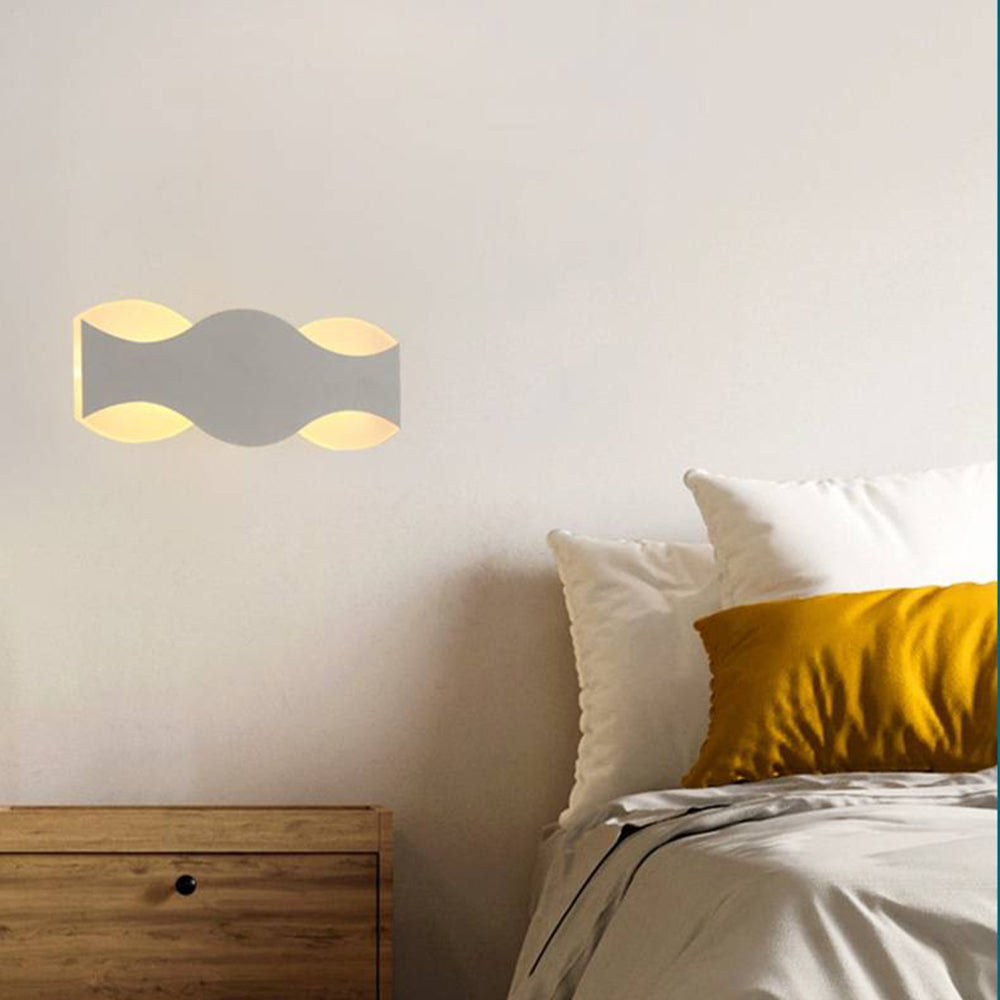 Arisha Modern Black & White Wave Wall Lamp Black, 3 Style - Neutralighting