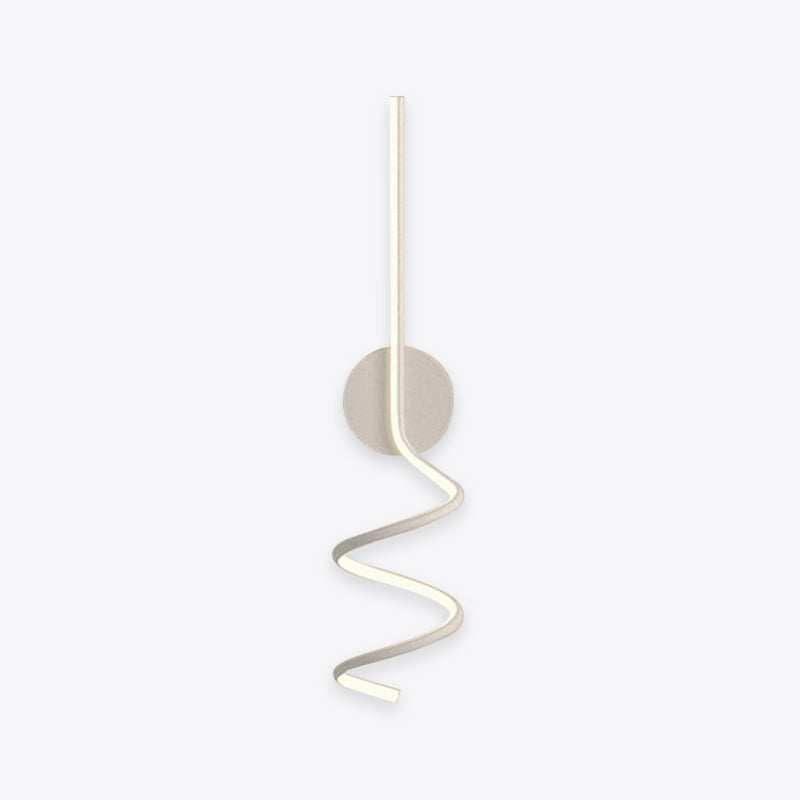 Arisha Modern LED Art Interior Wall Light Spiral, Black & White - Neutralighting