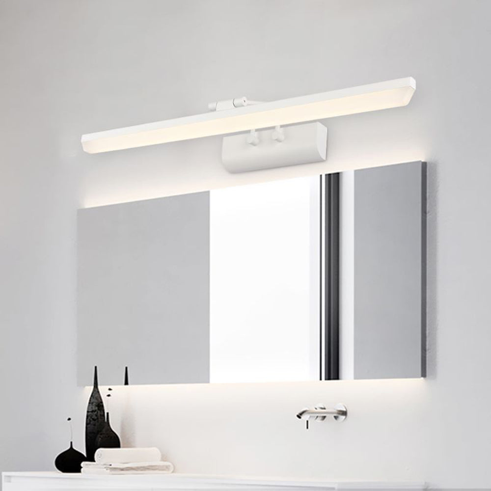 Arisha Minimalist Rectangular Metal/Acrylic Wall Lamp, Black/White - Neutralighting