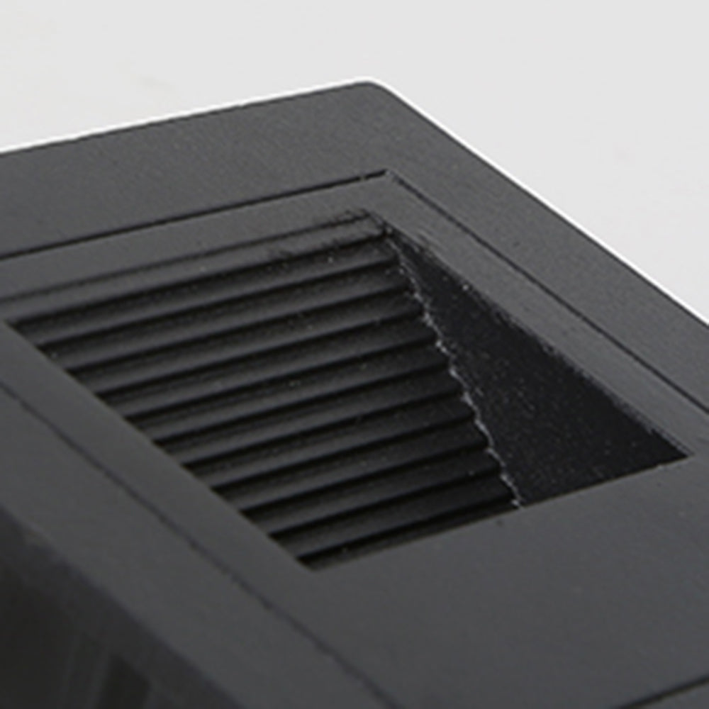 Ray Modern Metal Square Outdoor Deck/Step Light, Black - Neutralighting