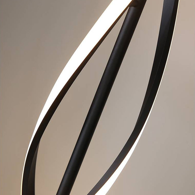 Mira Postmodern Linear Acrylic Floor Lamp, Black/White - Neutralighting