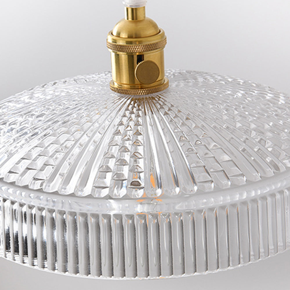 Valentina Art Deco Blown Brass & Glass Pendant Light, 7 Styles - Neutralighting